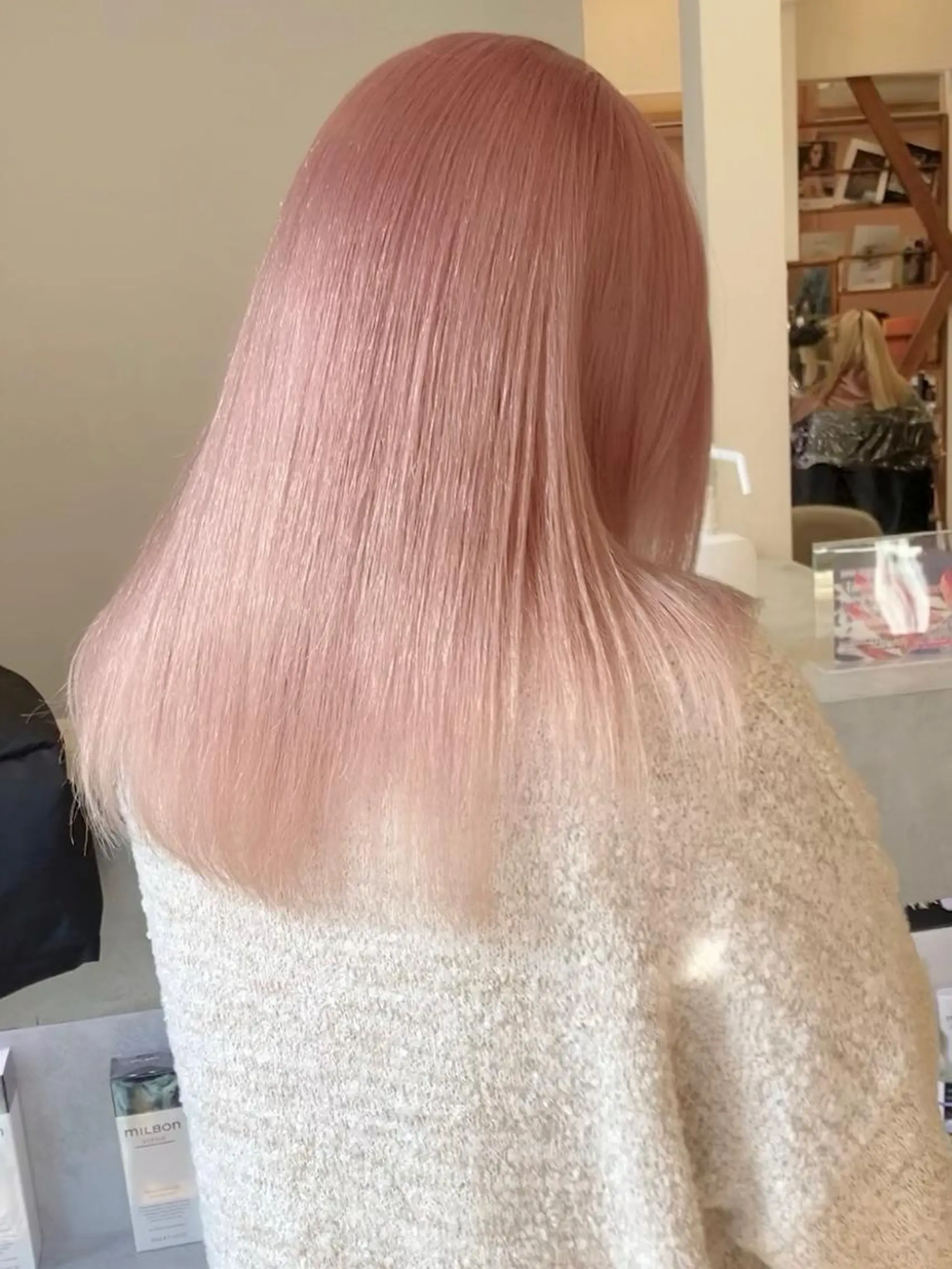 セミロング カラー ブリーチ ケアブリーチ ハイトーンカラー ピンクカラー パープルカラー ヘアカラー ハイトーン/デザイン hirokiのヘアスタイル