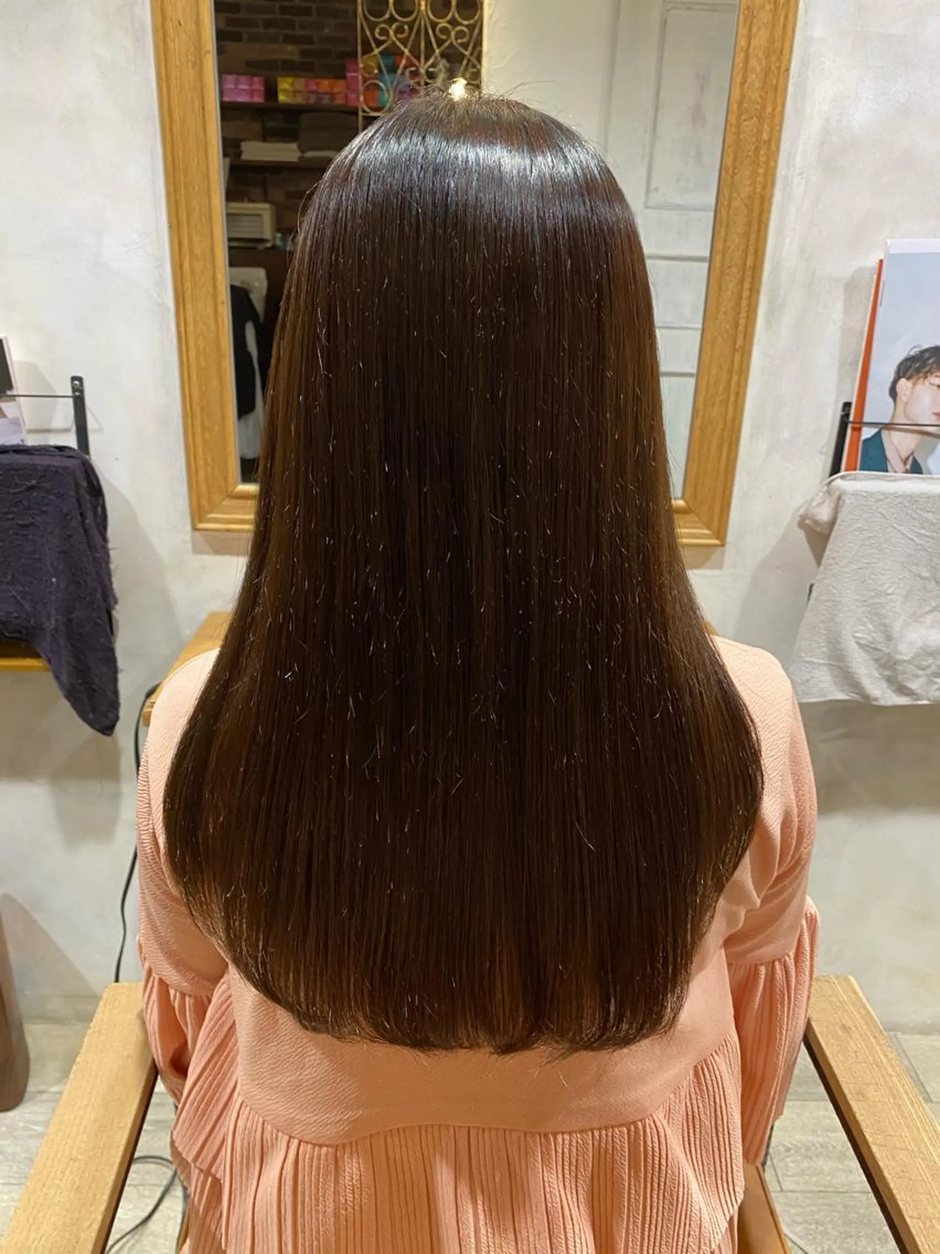ロング カラー パーマ 縮毛矯正 安部 真輝のヘアスタイル