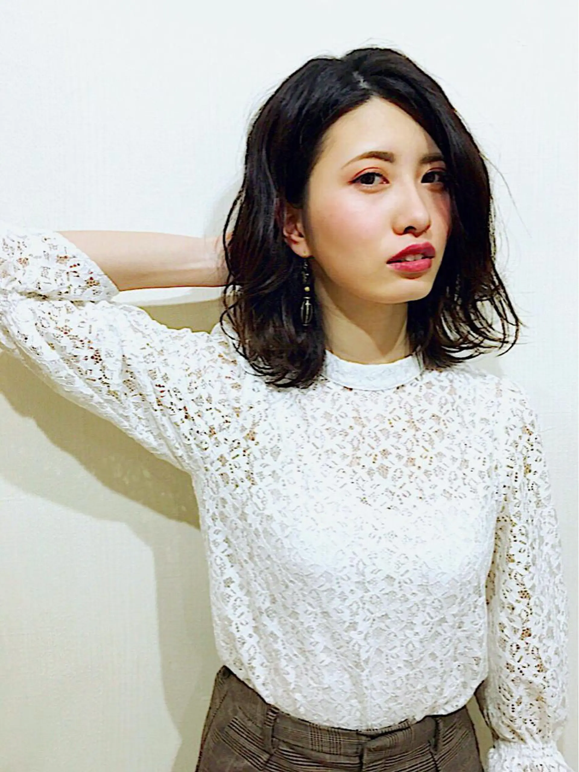 ミディアム カット ヘアカラー トリートメント hair gladness WORLD所属・吉田 幸司のヘアスタイル