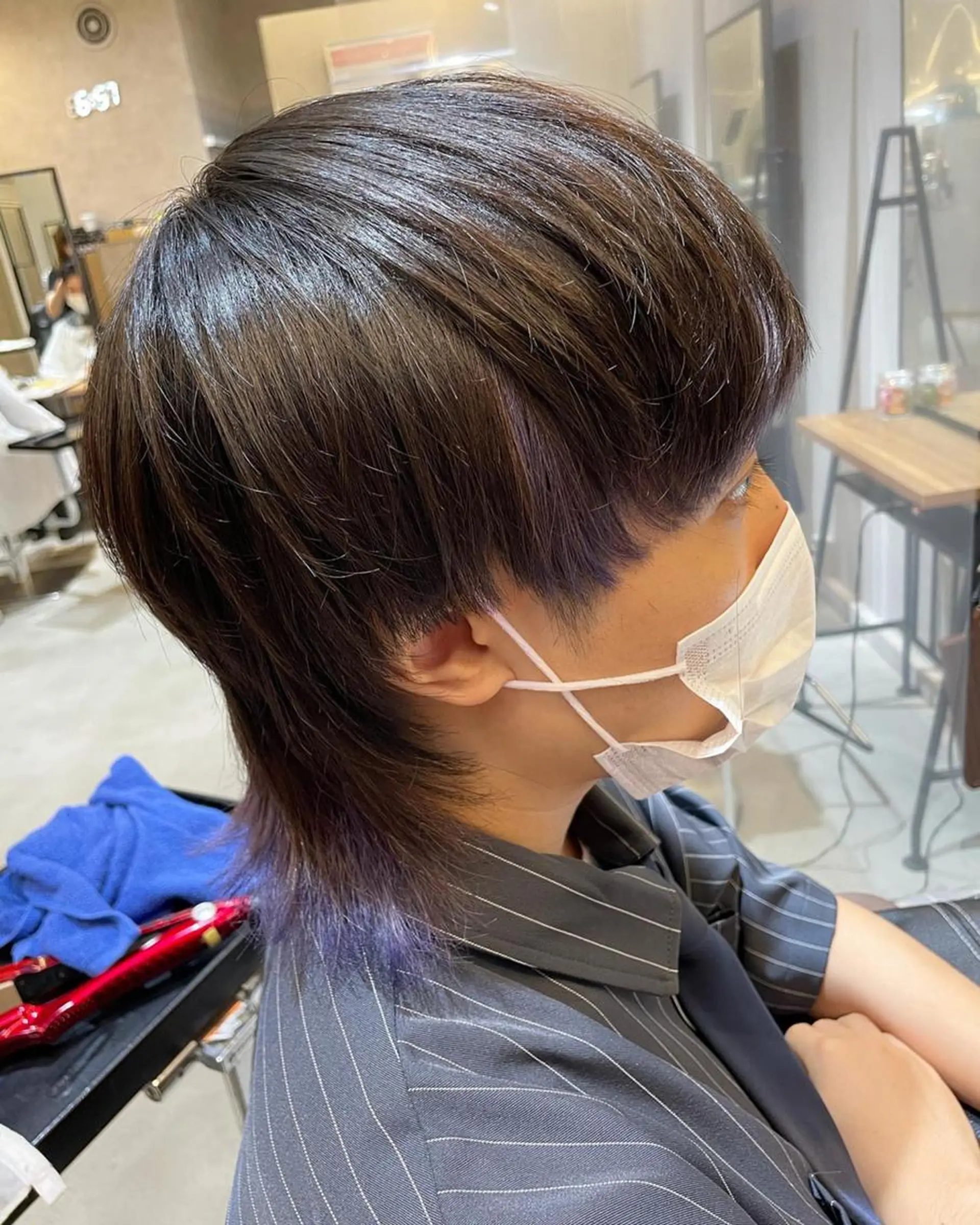 メンズ マッシュウルフ マッシュ メンズウルフカット ウルフカット ♦️モテ髪創作者 SUGA♦️のヘアスタイル