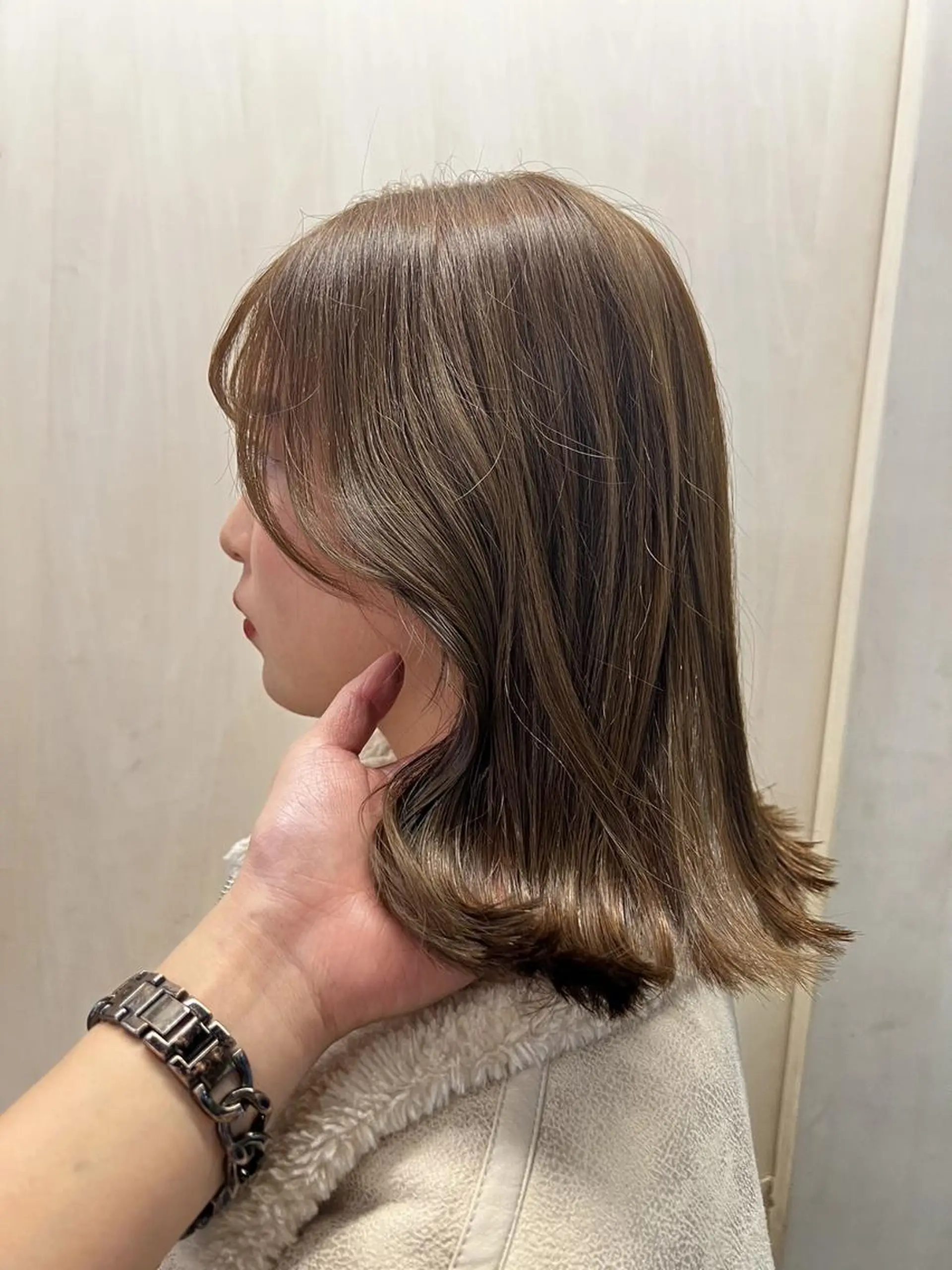 ミディアム カラー パーマ ヘアアレンジ メンズ キッズ ブラウンカラー ナチュラルブラウン レイヤーカット 🐈‍⬛🩷Anju Hanabusa🩷のヘアスタイル