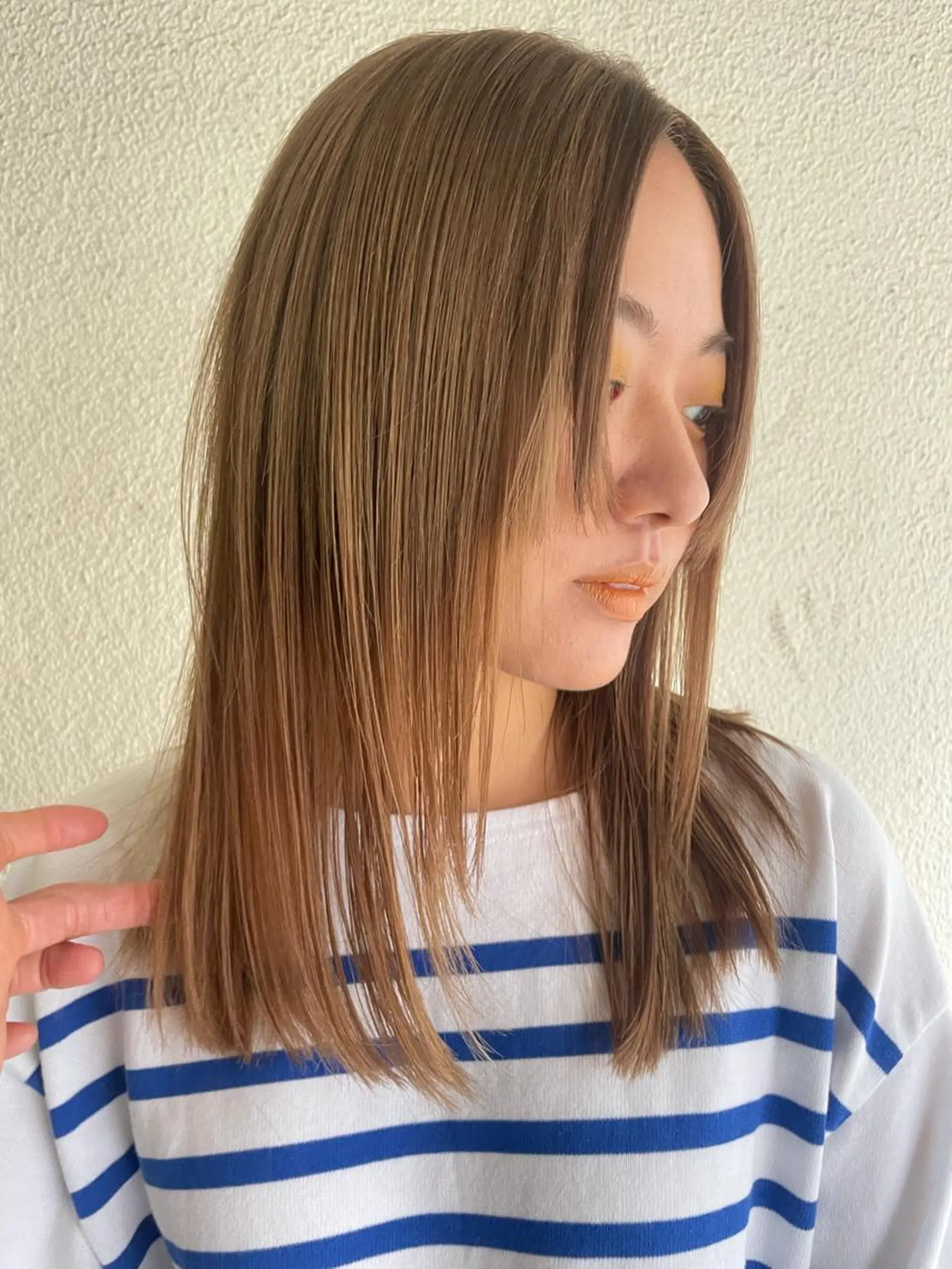 ミディアム カラー カット ヘアカラー トリートメント suvvy hairsalonのヘアスタイル