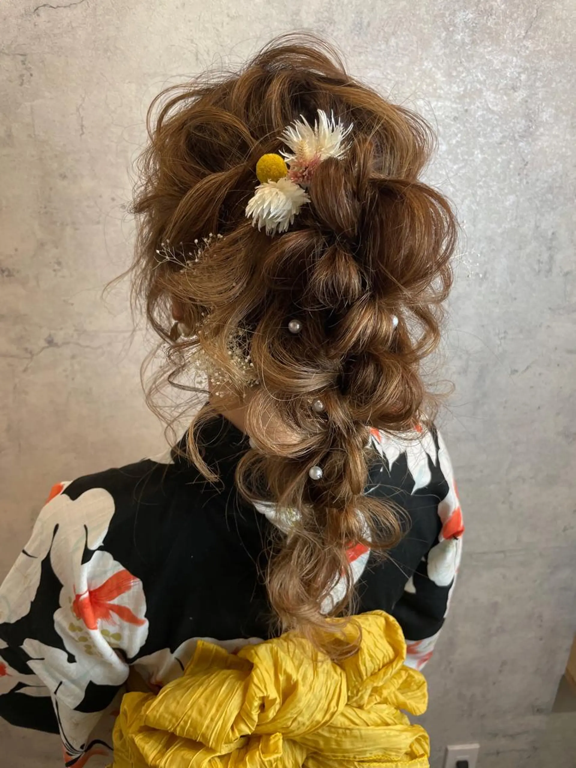 セミロング ヘアアレンジ ヘアセット 【カメレオン】 上村 祥子のヘアスタイル