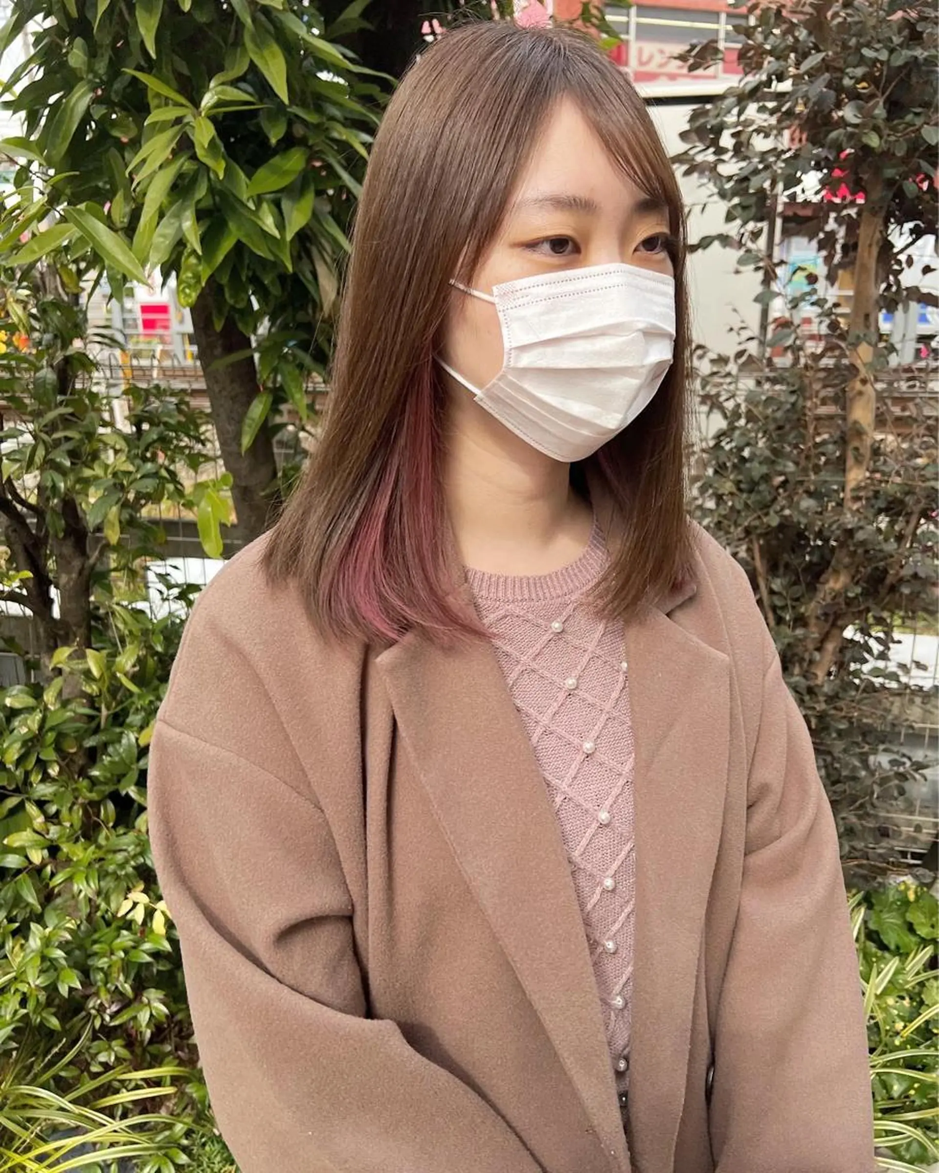 セミロング カラー 菅原 リキヤのヘアスタイル