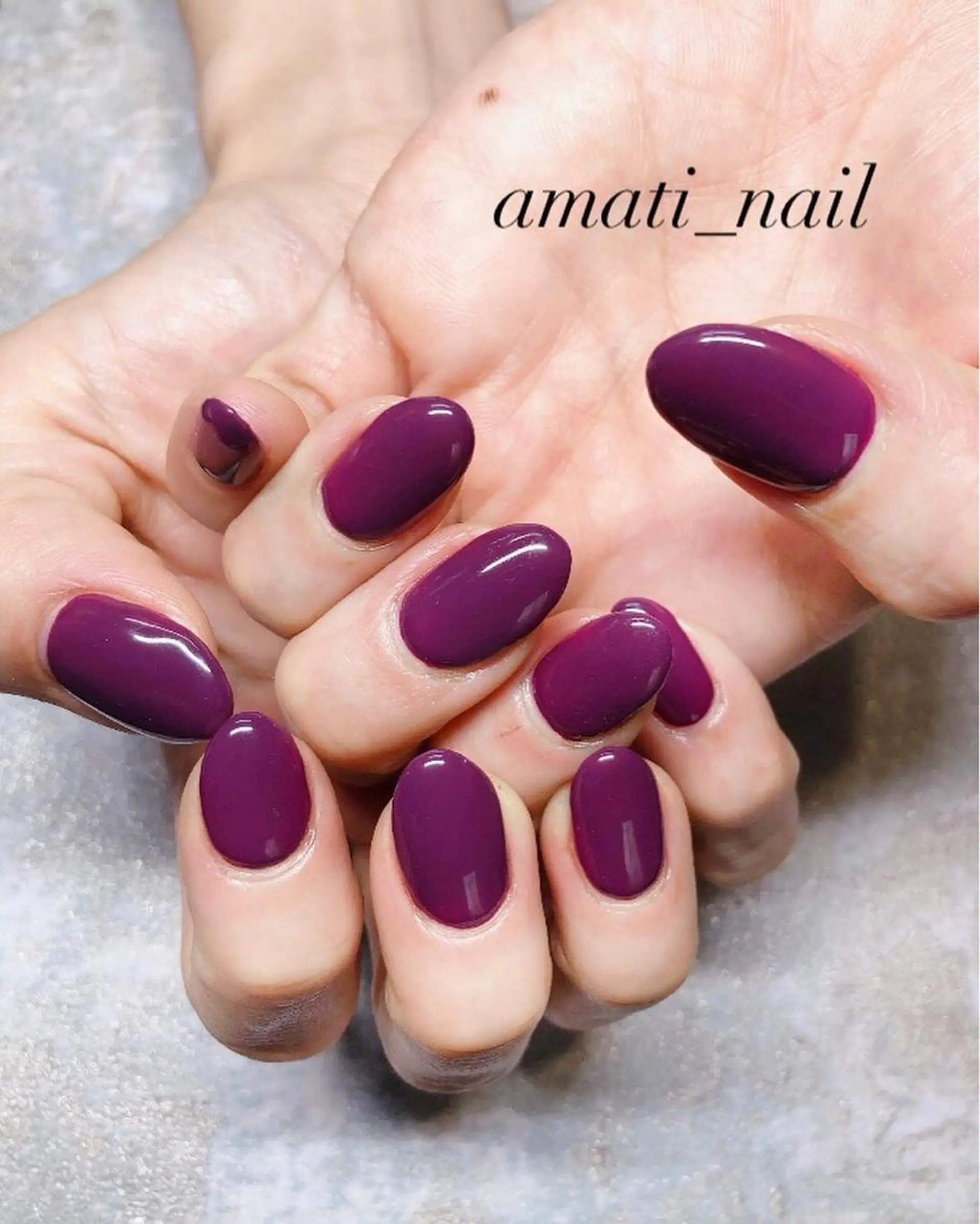 ネイル ワンカラーネイル ハンドネイル amati_nail TAKAKOのネイルデザイン