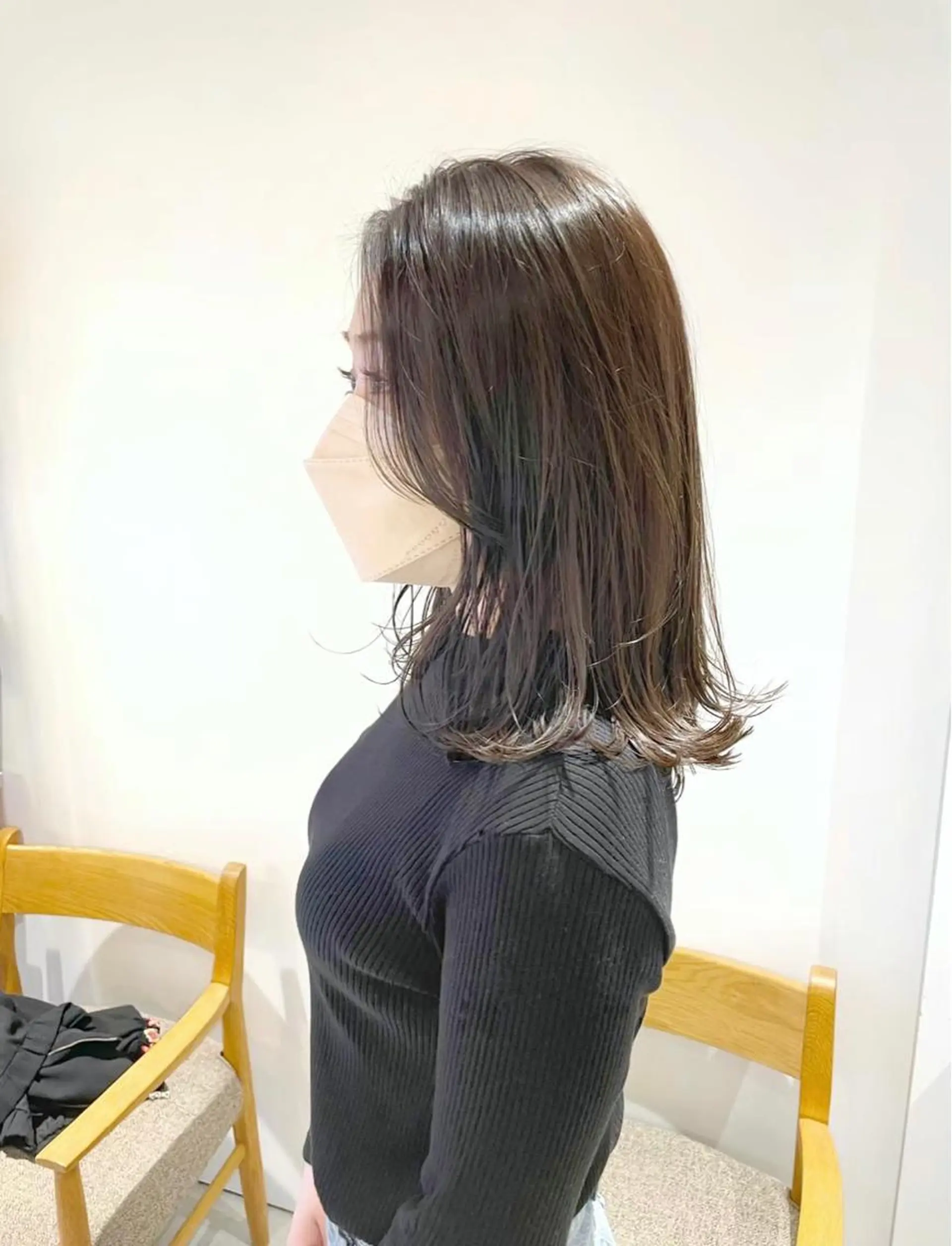 ミディアム カラー ヘアカラー 池田 未瑠のヘアスタイル