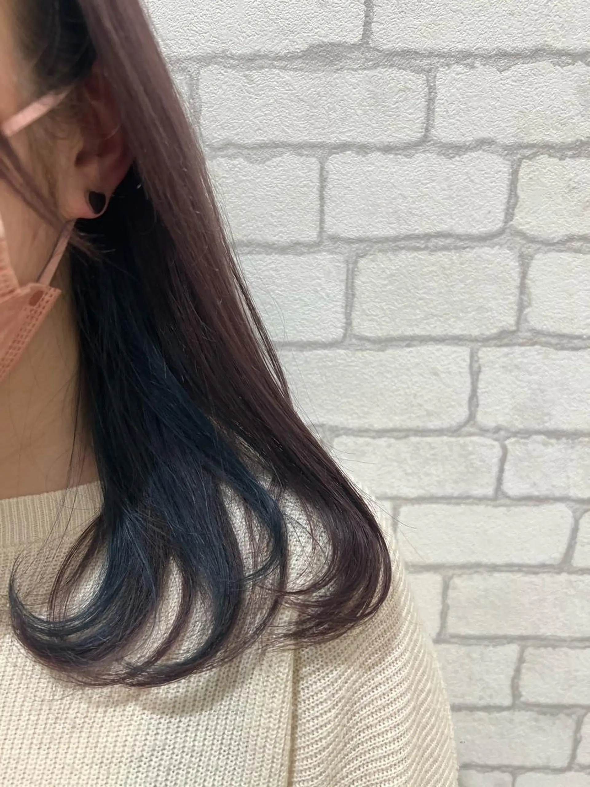 ミディアム ヘアカラー 🍑とたに ももか🍑のヘアスタイル