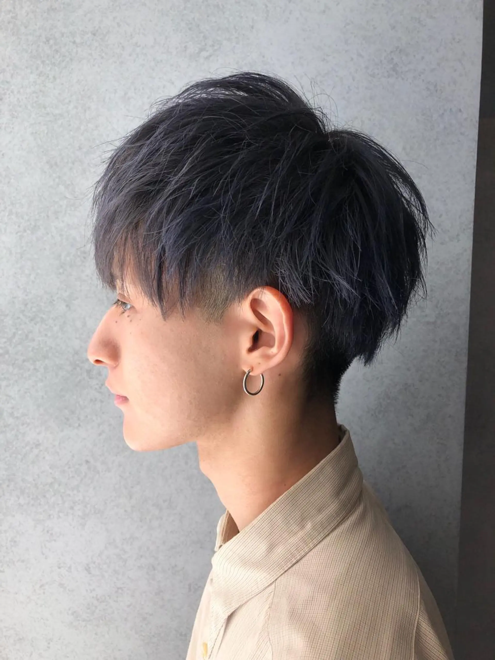 ショート カラー メンズ カット Minami🩵 新宿のヘアスタイル