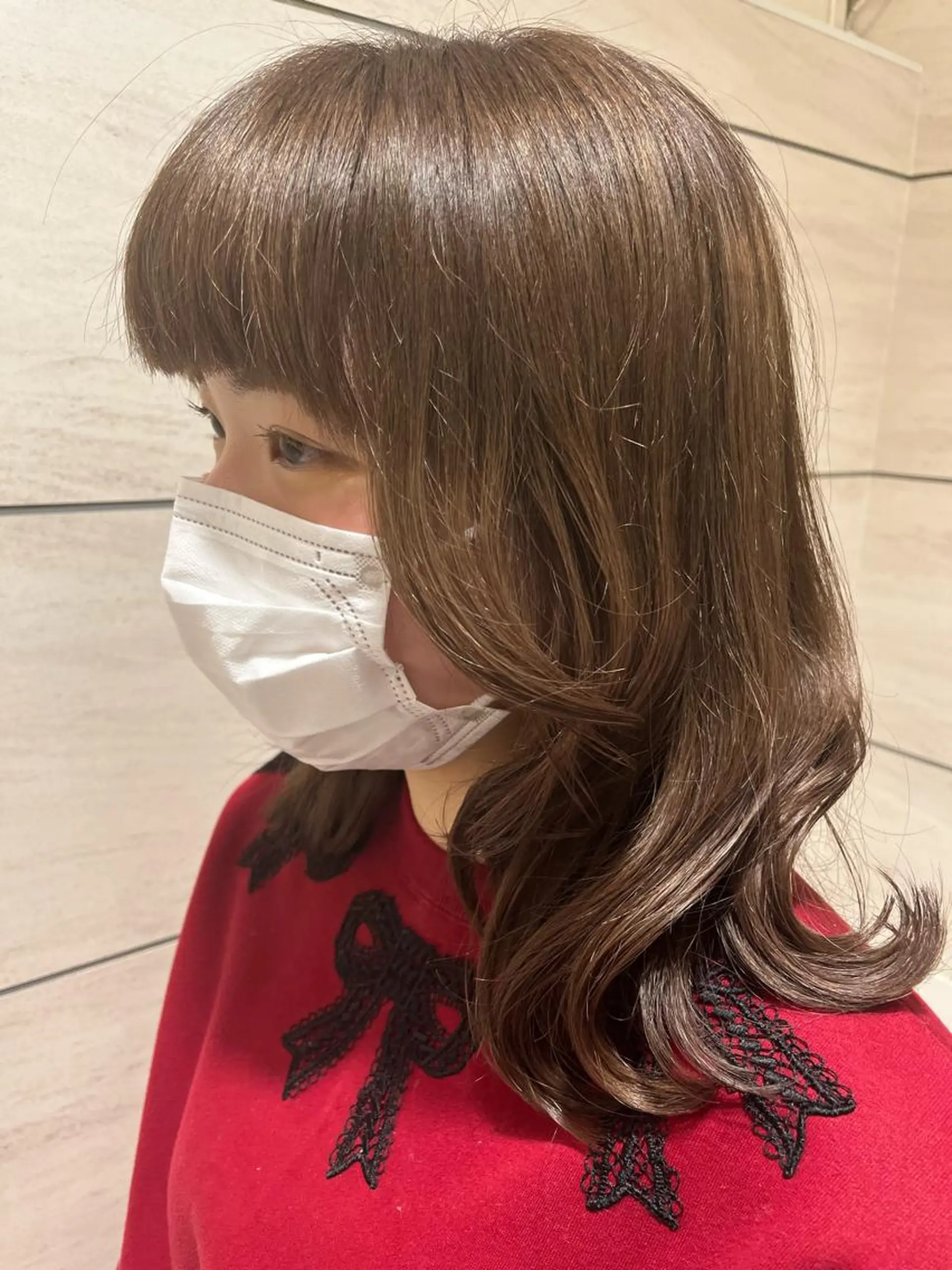 ミディアム カラー ヘアカラー トリートメント noll【今池駅前】 池田碧花のヘアスタイル
