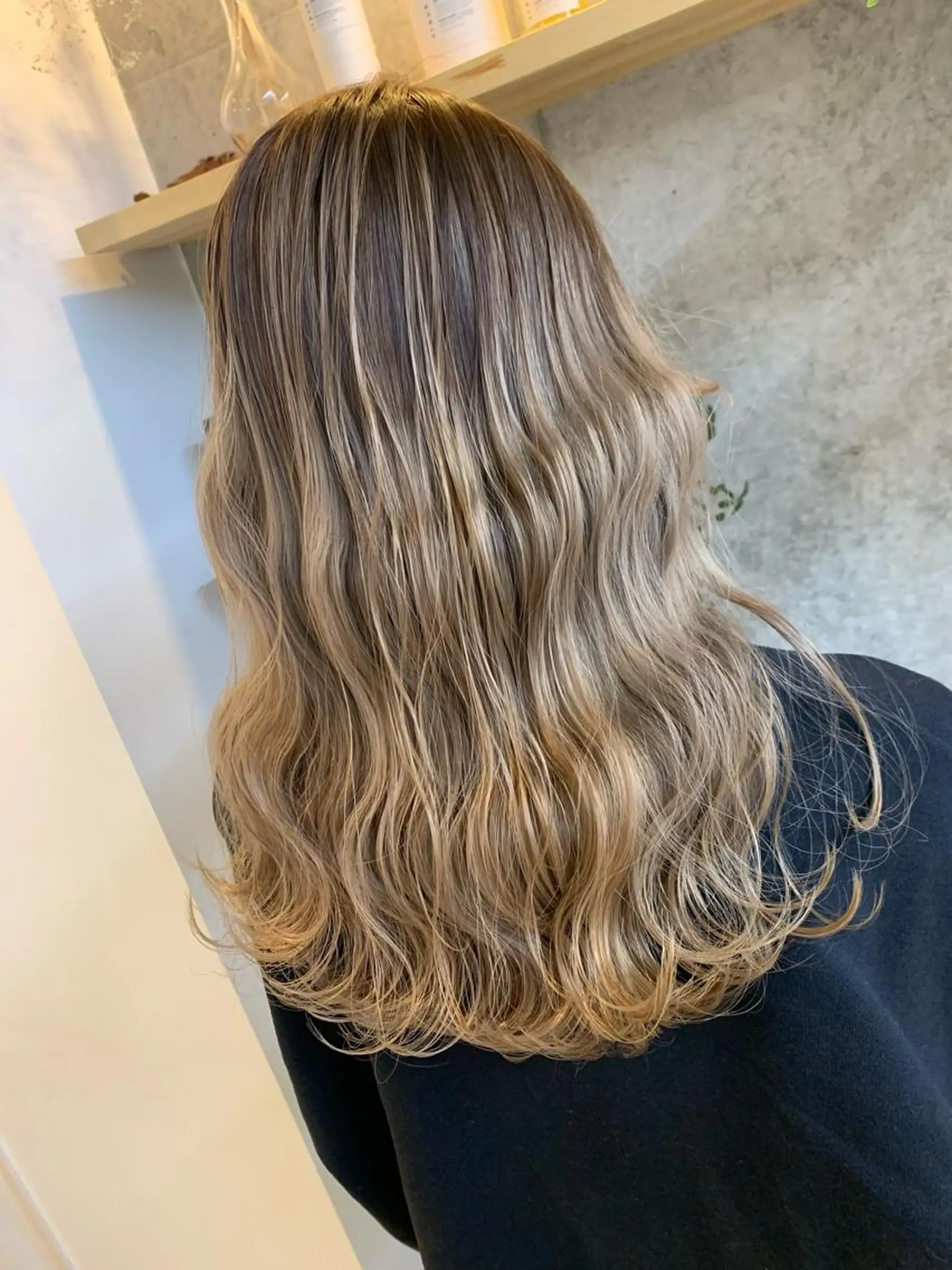 ロング ヘアカラー トリートメント 天野 開のヘアスタイル