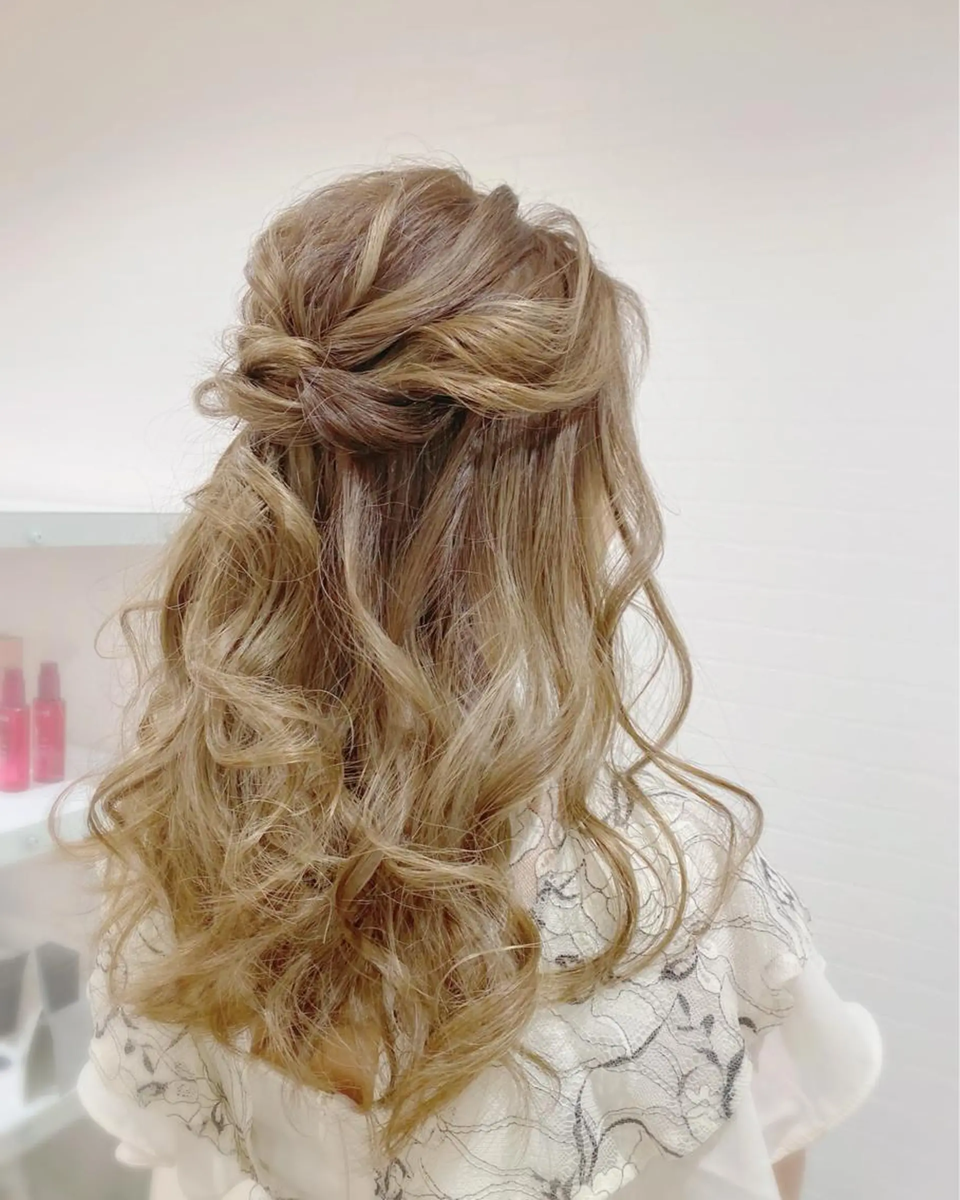 ヘアアレンジ ハーフアップ ヘアセット GRANLUSSO 〜グランルッソ駅前店所属・木口 嘉美のヘアスタイル