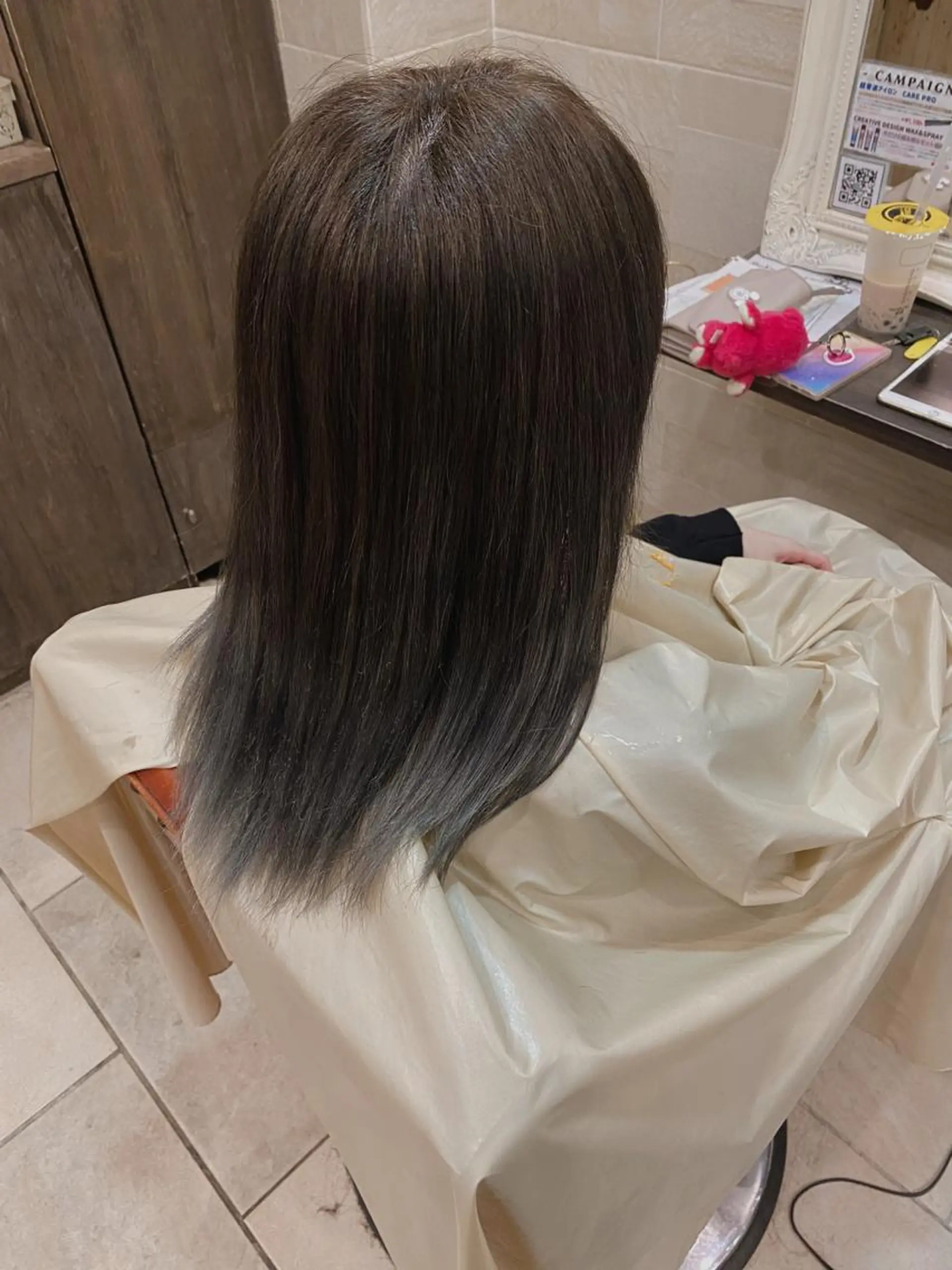 セミロング カラー特化 横川 翔希のヘアスタイル