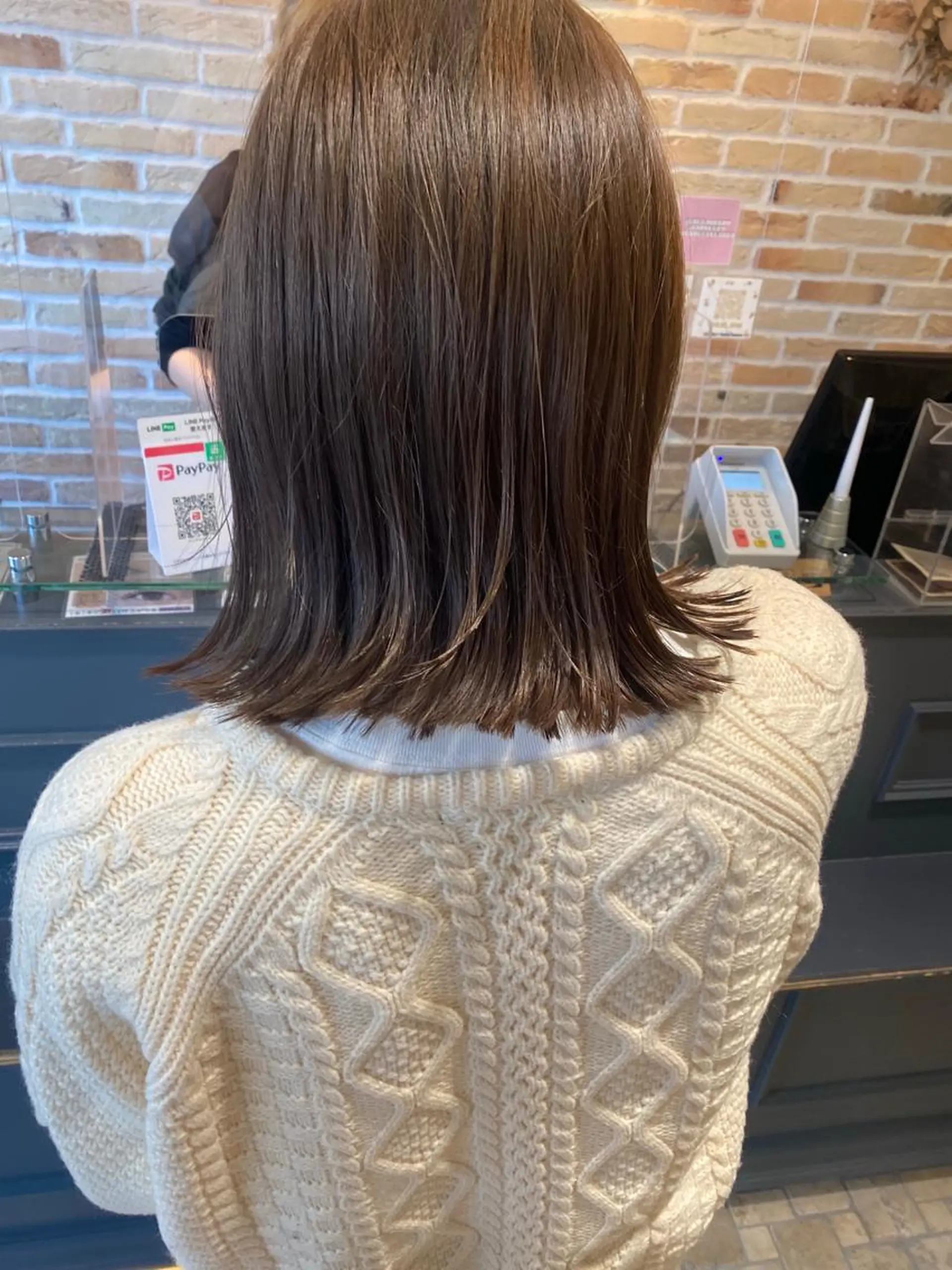 ミディアム カラー カット ヘアカラー トリートメント ✴︎まえた さやか✴︎のヘアスタイル