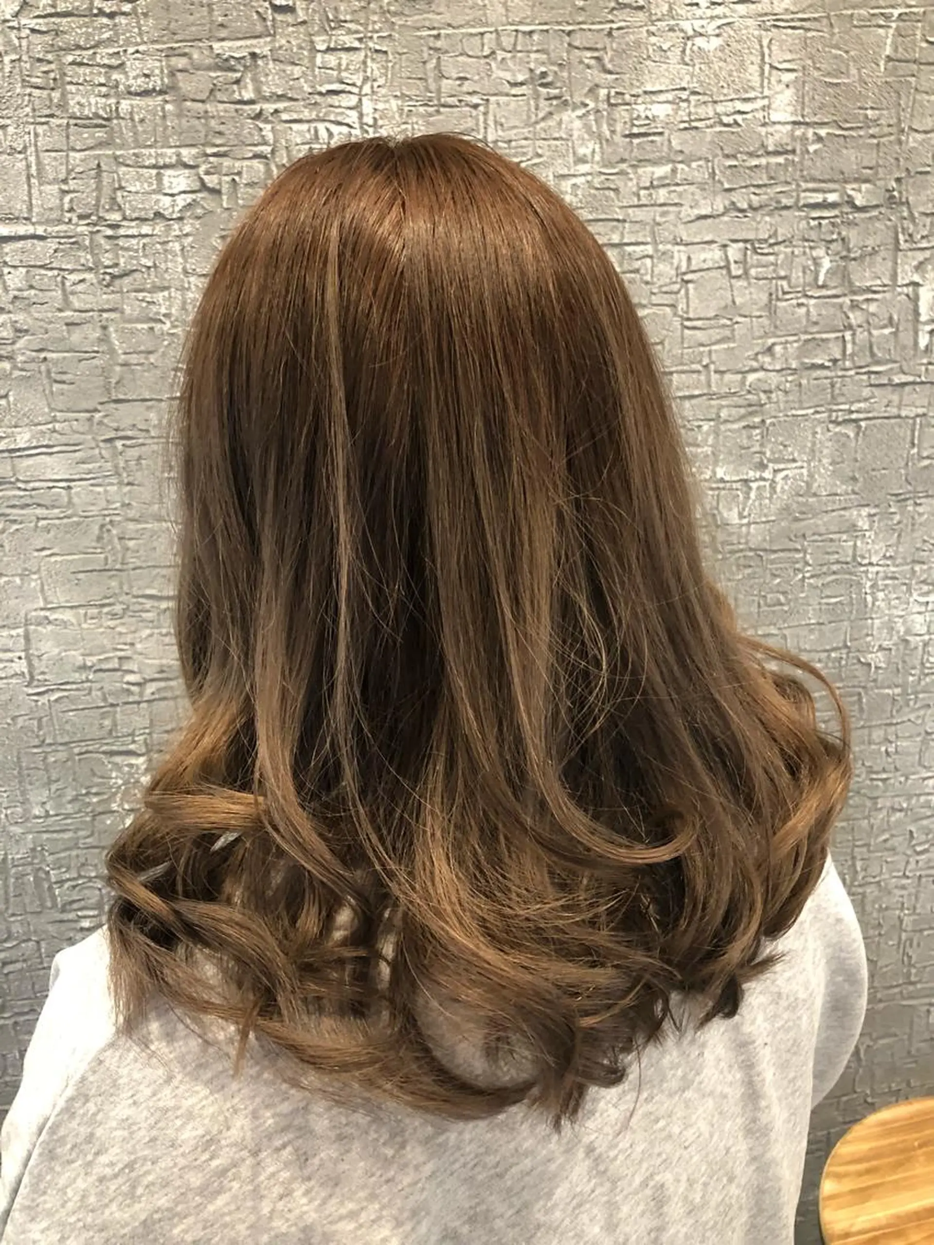 セミロング カット ヘアカラー トリートメント 川野 賢のヘアスタイル