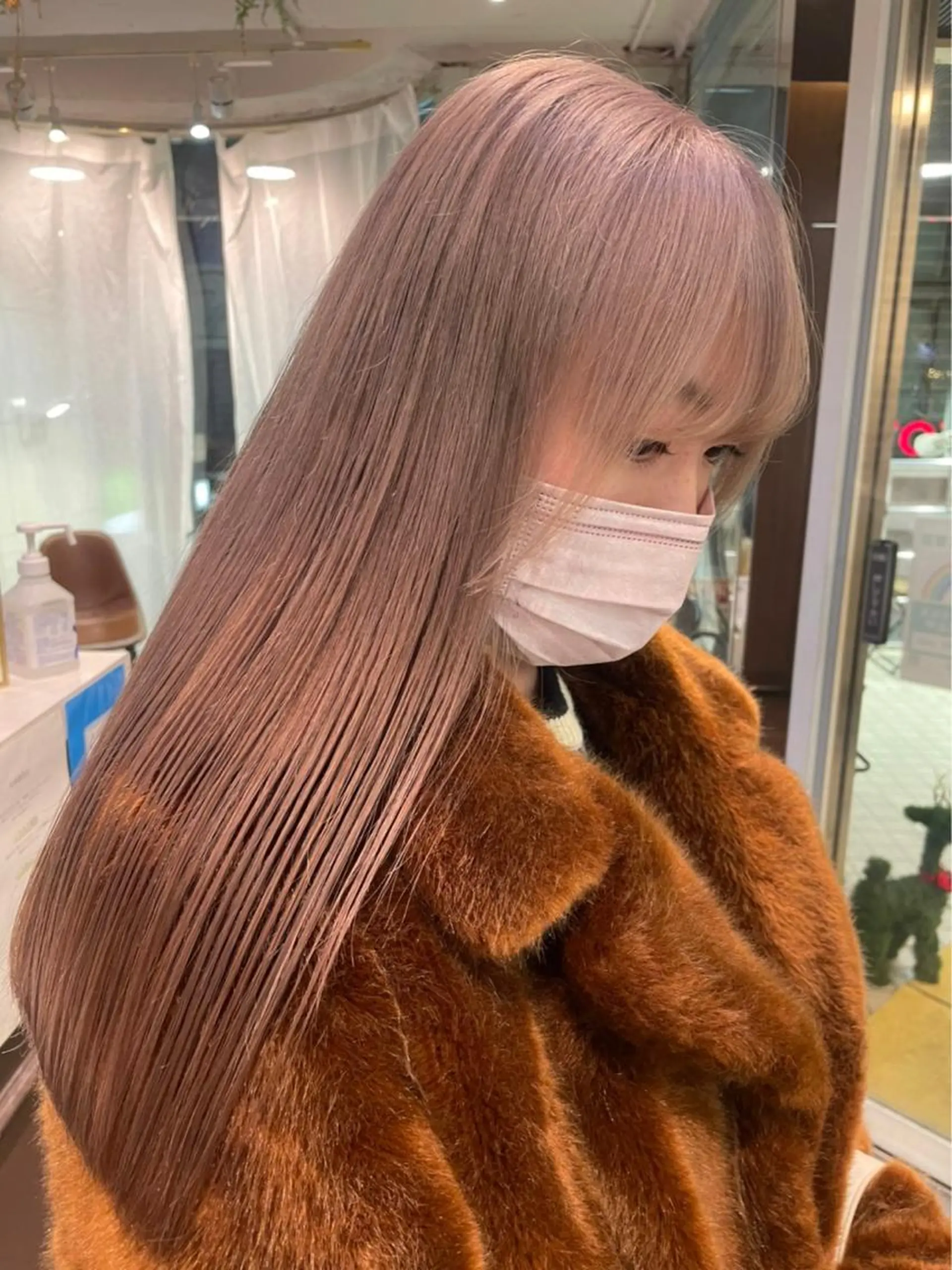 ロング カラー カット ヘアカラー トリートメント 💖デザインカラー/ タダ ハナカ💖のヘアスタイル