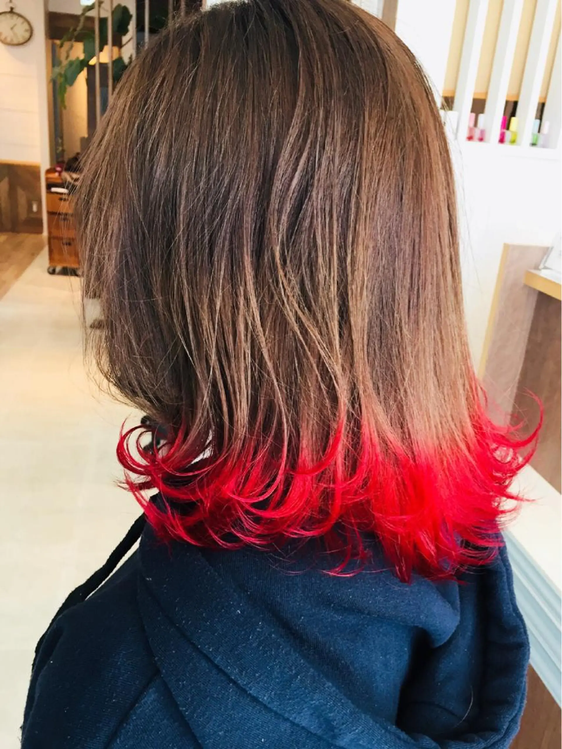 ミディアム カラー ヘアカラー トリートメント 船津武俊 フナツタケトシのヘアスタイル