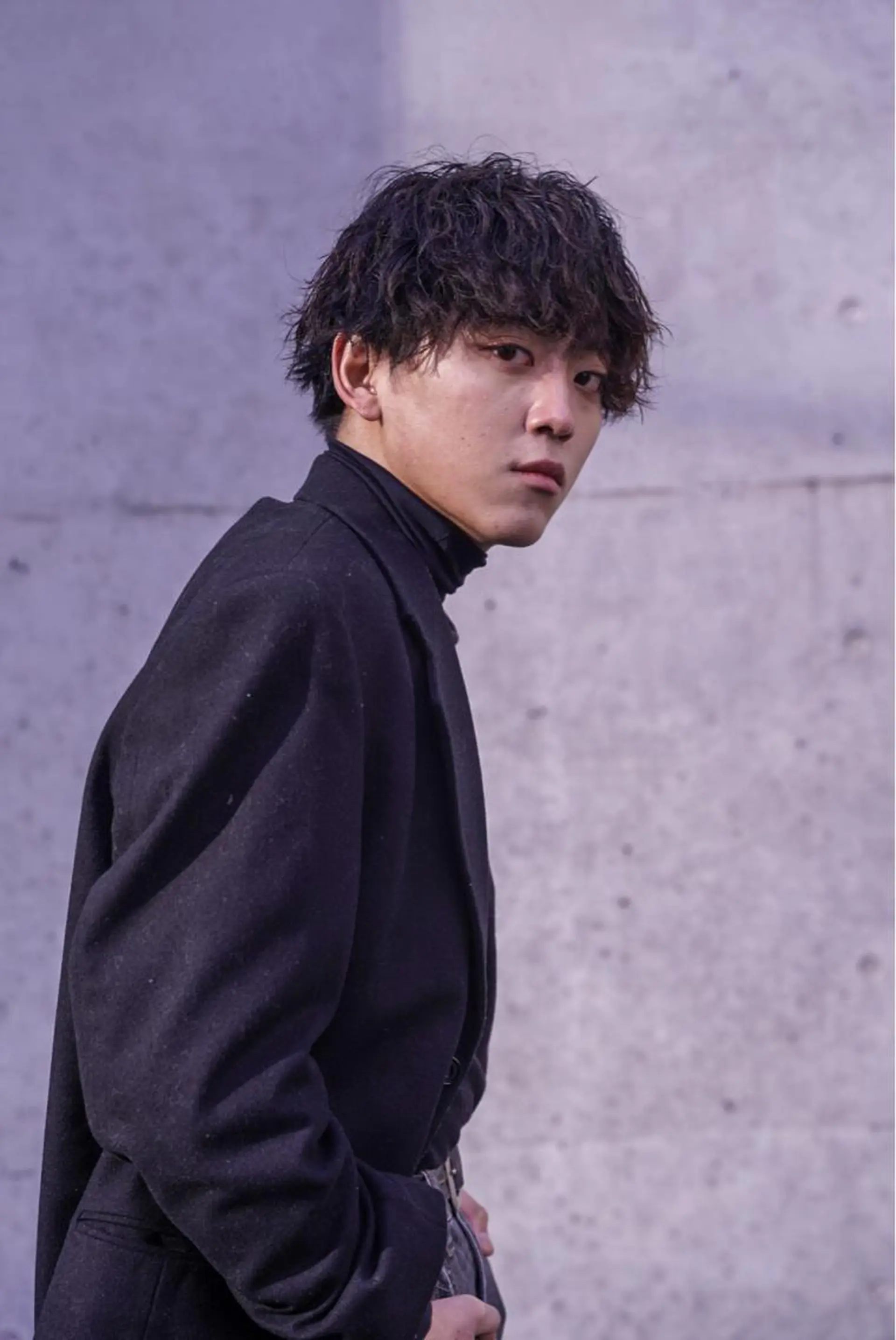 ミディアム カット パーマ トリートメント CHROM TOKYO ALT所属・神保町メンズno.1 佐々木康介のヘアスタイル