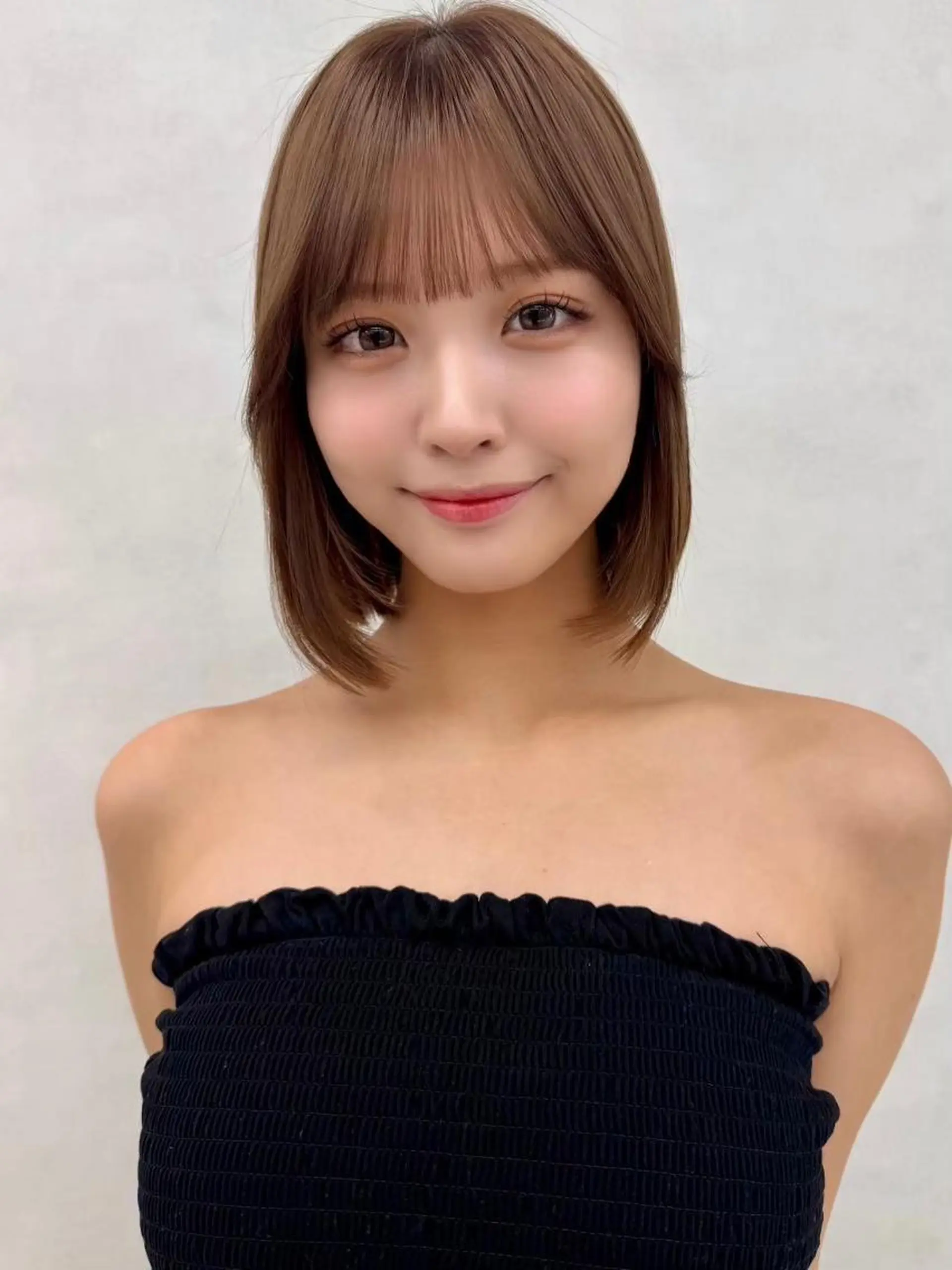 ミディアム カット ヘアカラー トリートメント 🥨透明感color 🥨抜け感/RYUのヘアスタイル