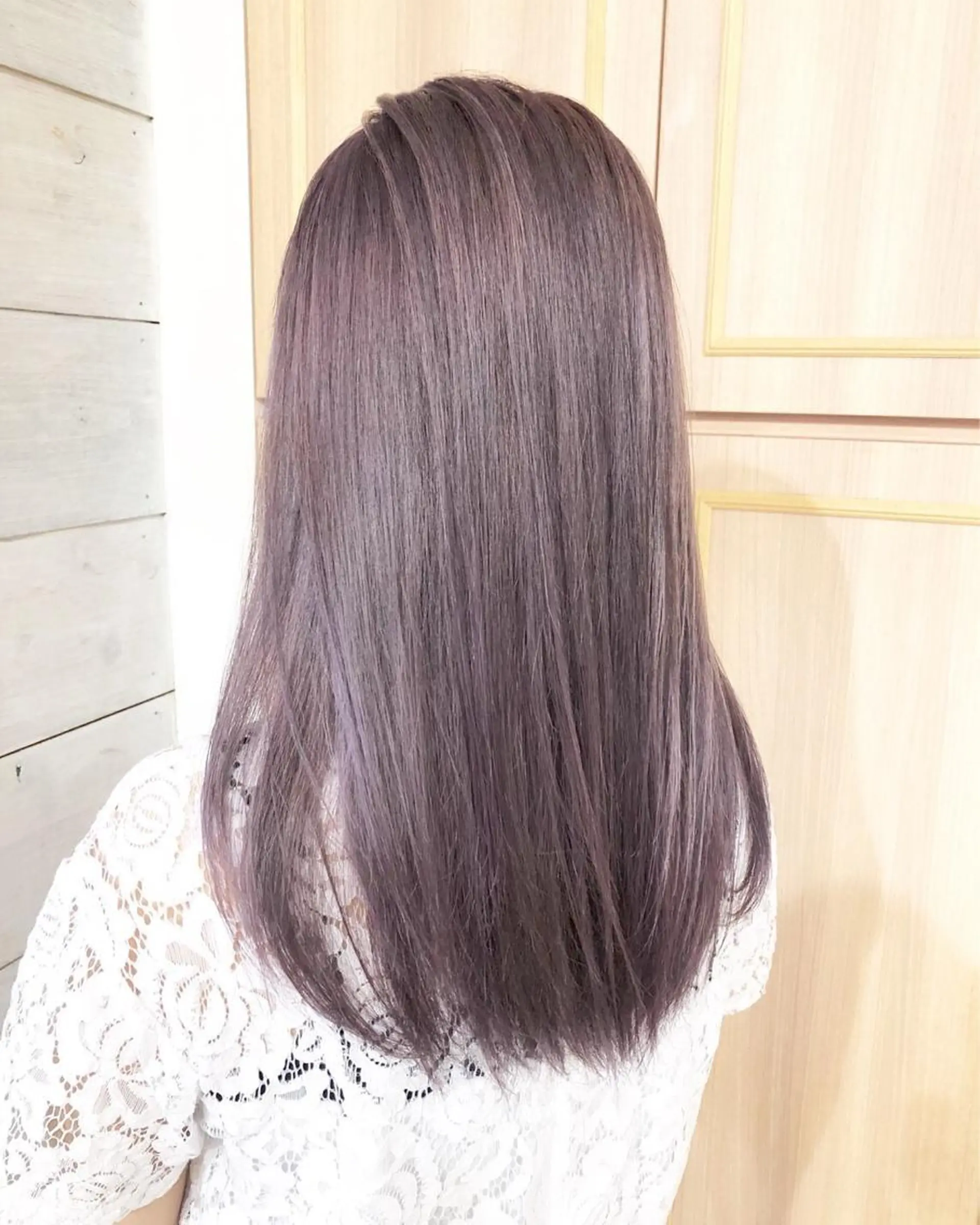 セミロング カット ヘアカラー トリートメント ✨シルクストレート✨ 美髪髪質改善Yukiのヘアスタイル