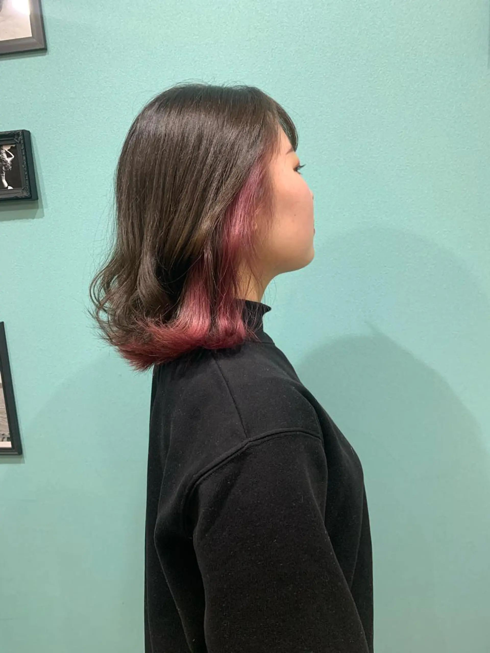 ミディアム カラー パーマ ヘアアレンジ インナーカラー ボブ ヘアカラー nico 原宿所属・nico【代表】 市川 拓也のヘアスタイル