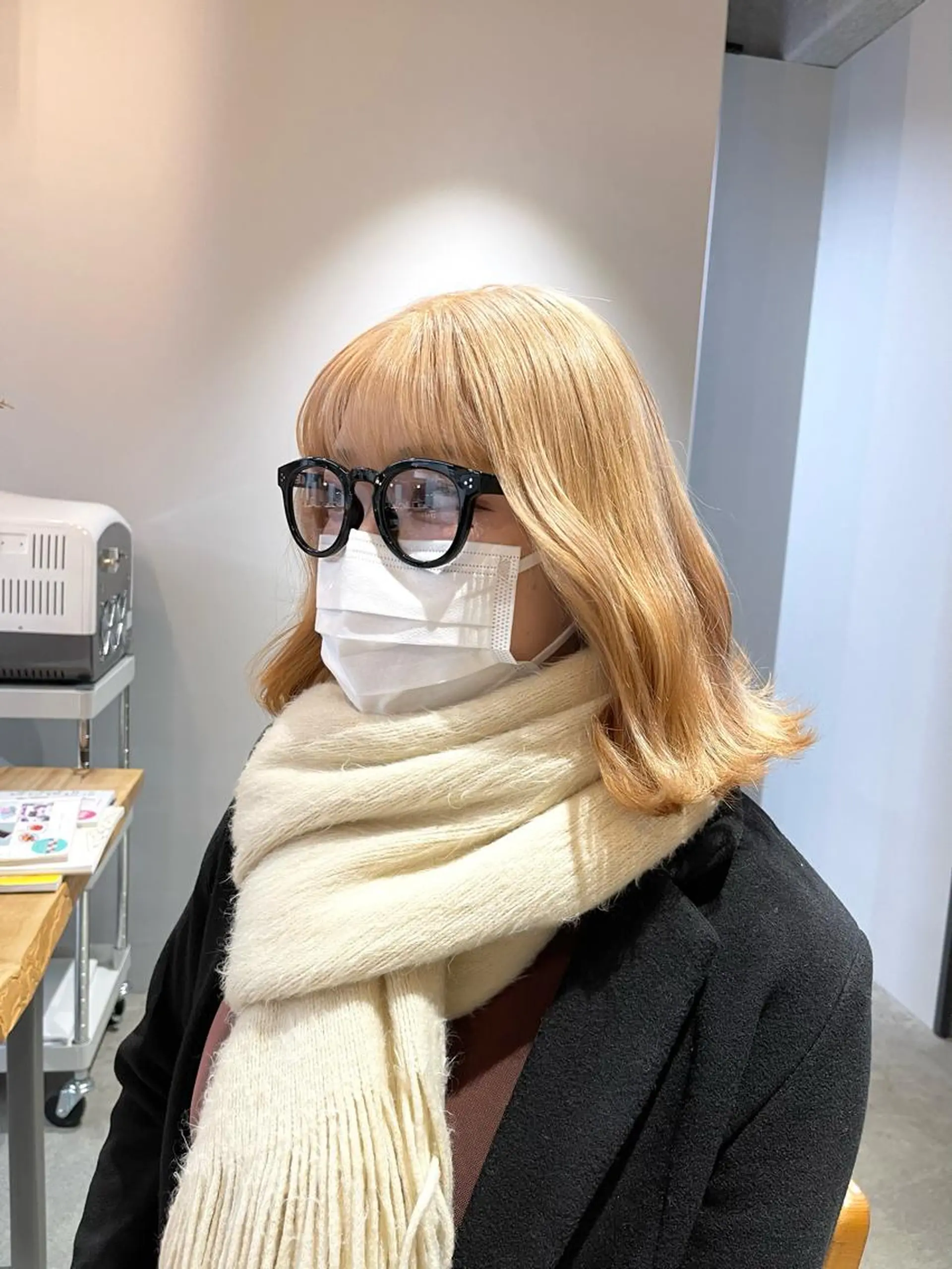 ミディアム カラー ハイトーンカラー ヘアカラー ROCCOeast Rukaのヘアスタイル