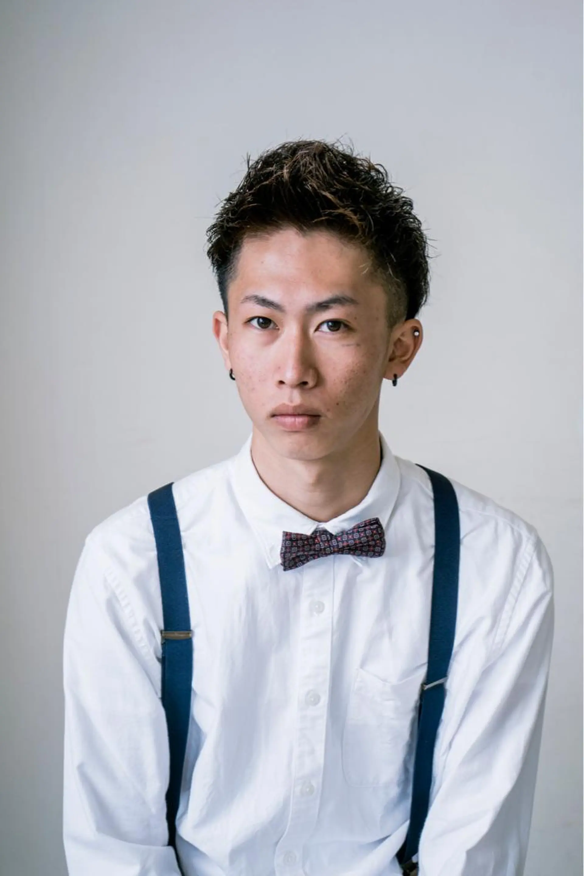 ショート カラー パーマ メンズ メンズパーマ 赤司 泰樹のヘアスタイル