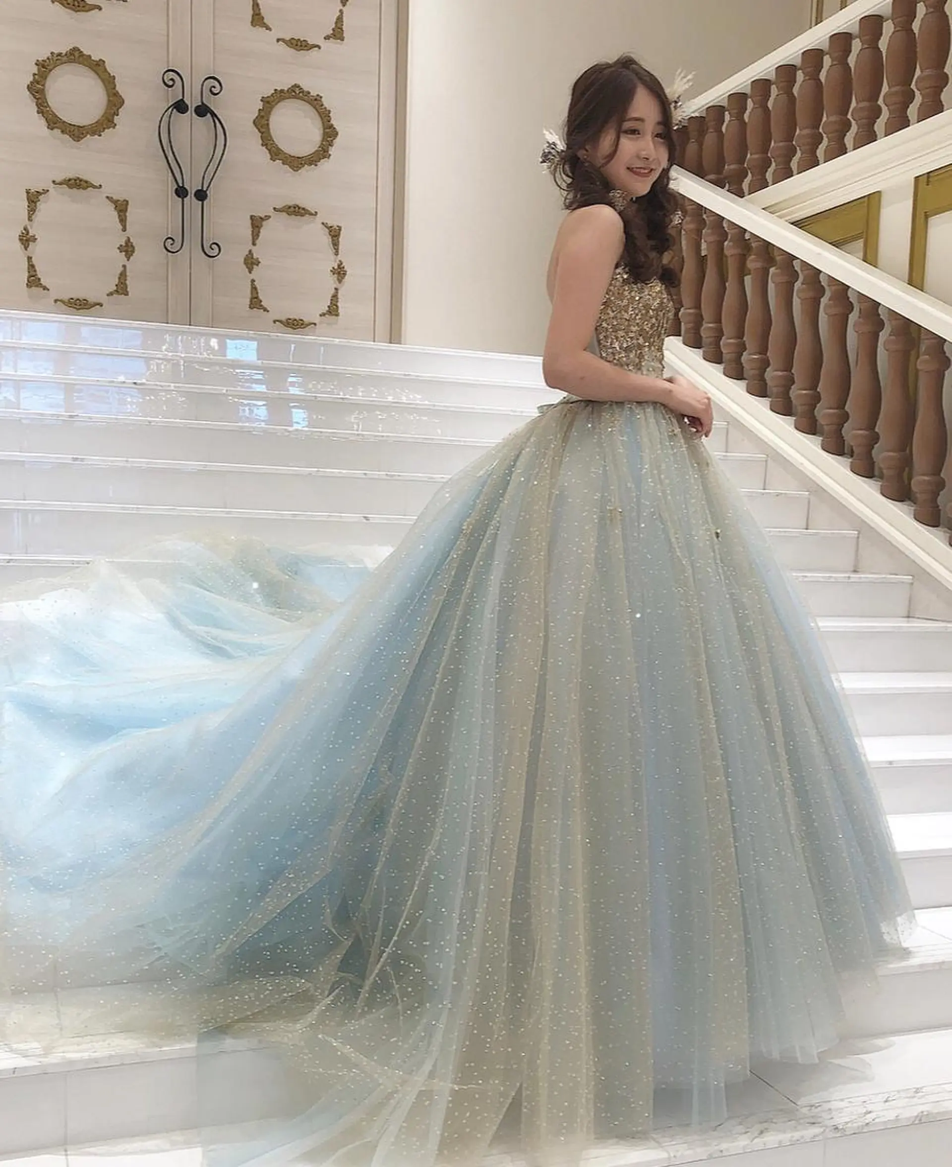 ロング ヘアアレンジ 結婚式・ブライダル autre所属・大久保 ひでなりのヘアスタイル