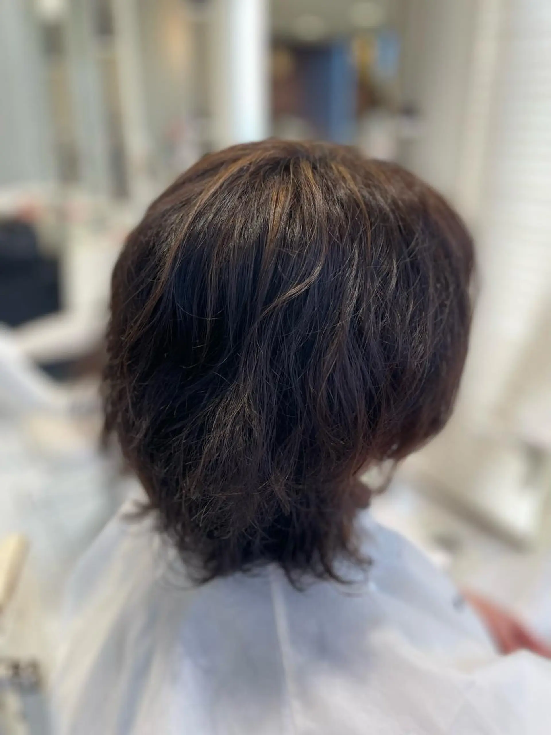 ショート カラー ブラウンカラー グレージュ ハイライトカラー ハイライト AGU hair vigor 三条店所属・AGU 三条店 林　雄のヘアスタイル