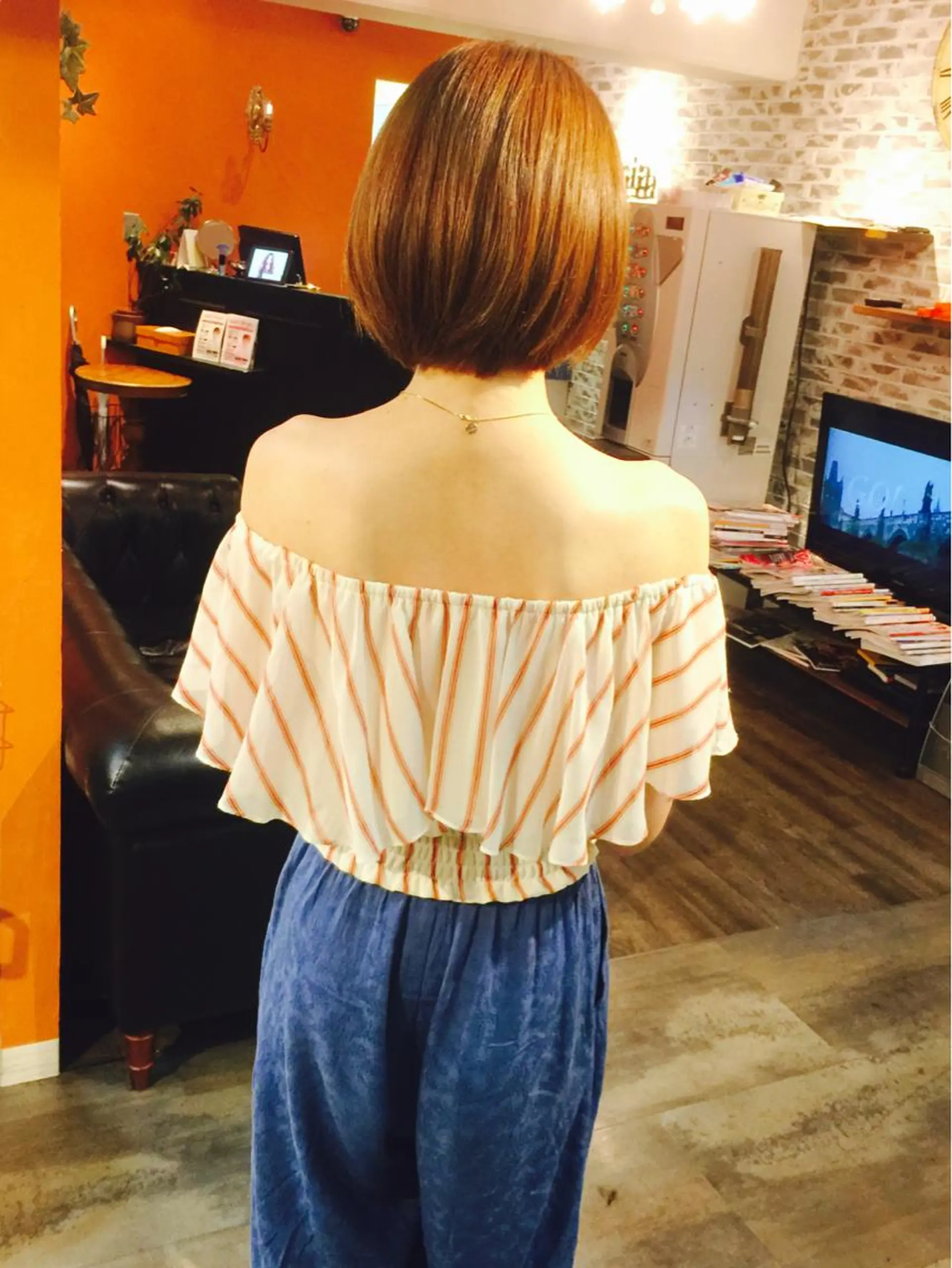 ショート ワンレンボブ ボブ カノンバイフラミューム所属・ショートは任せて ミヤザキのヘアスタイル