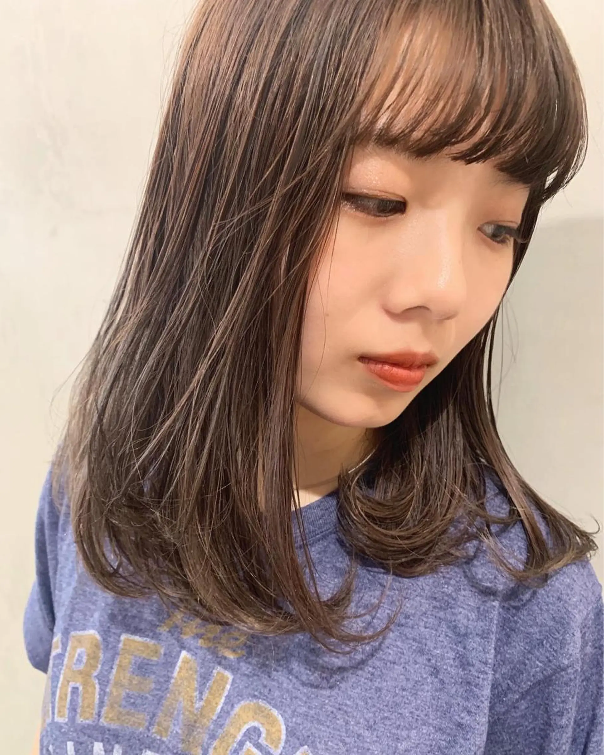 ミディアム カラー ヘアカラー トリートメント 優 作のヘアスタイル