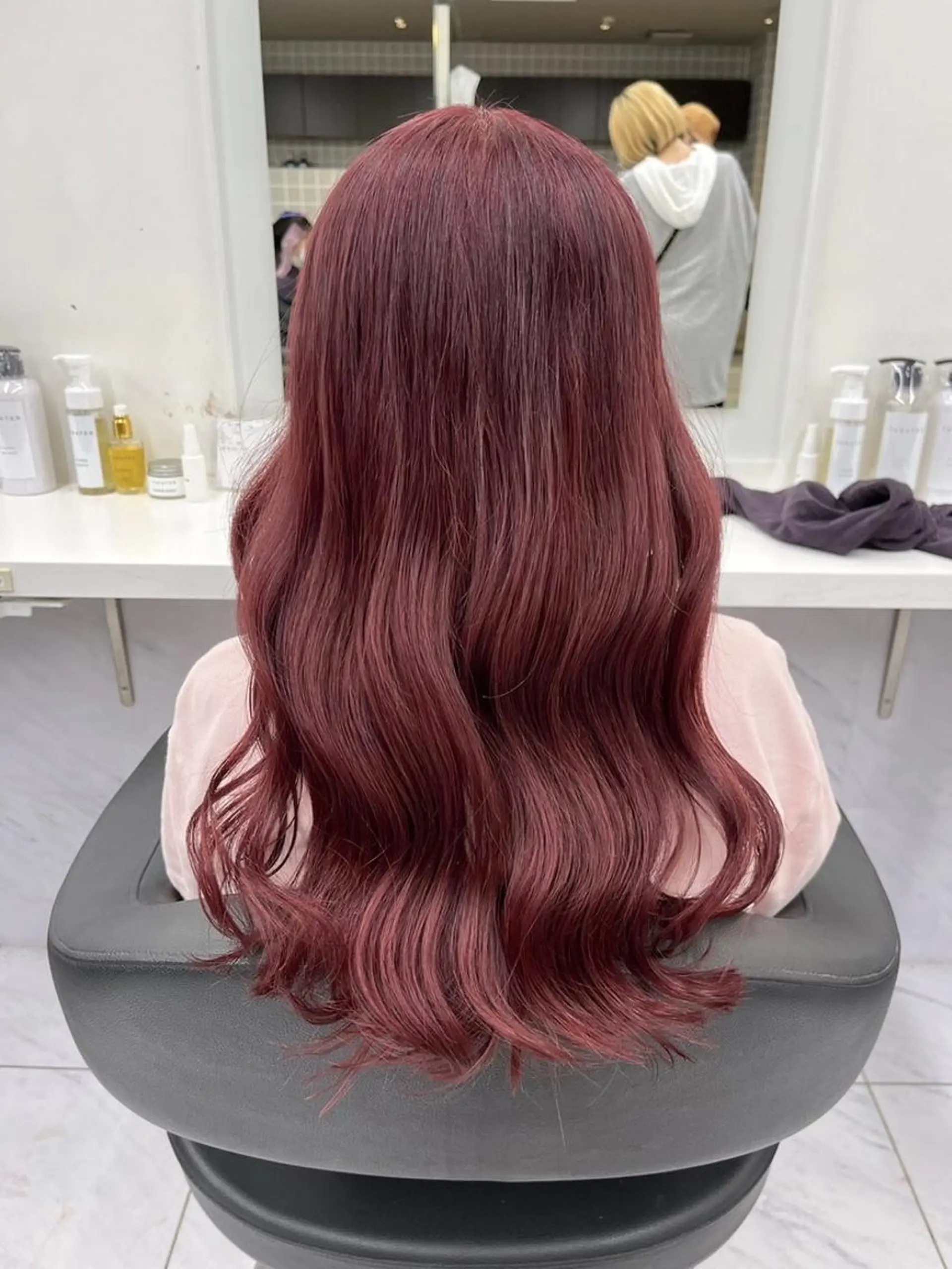 カラー 上野BABY💞 高発色暖色カラー💞のヘアスタイル