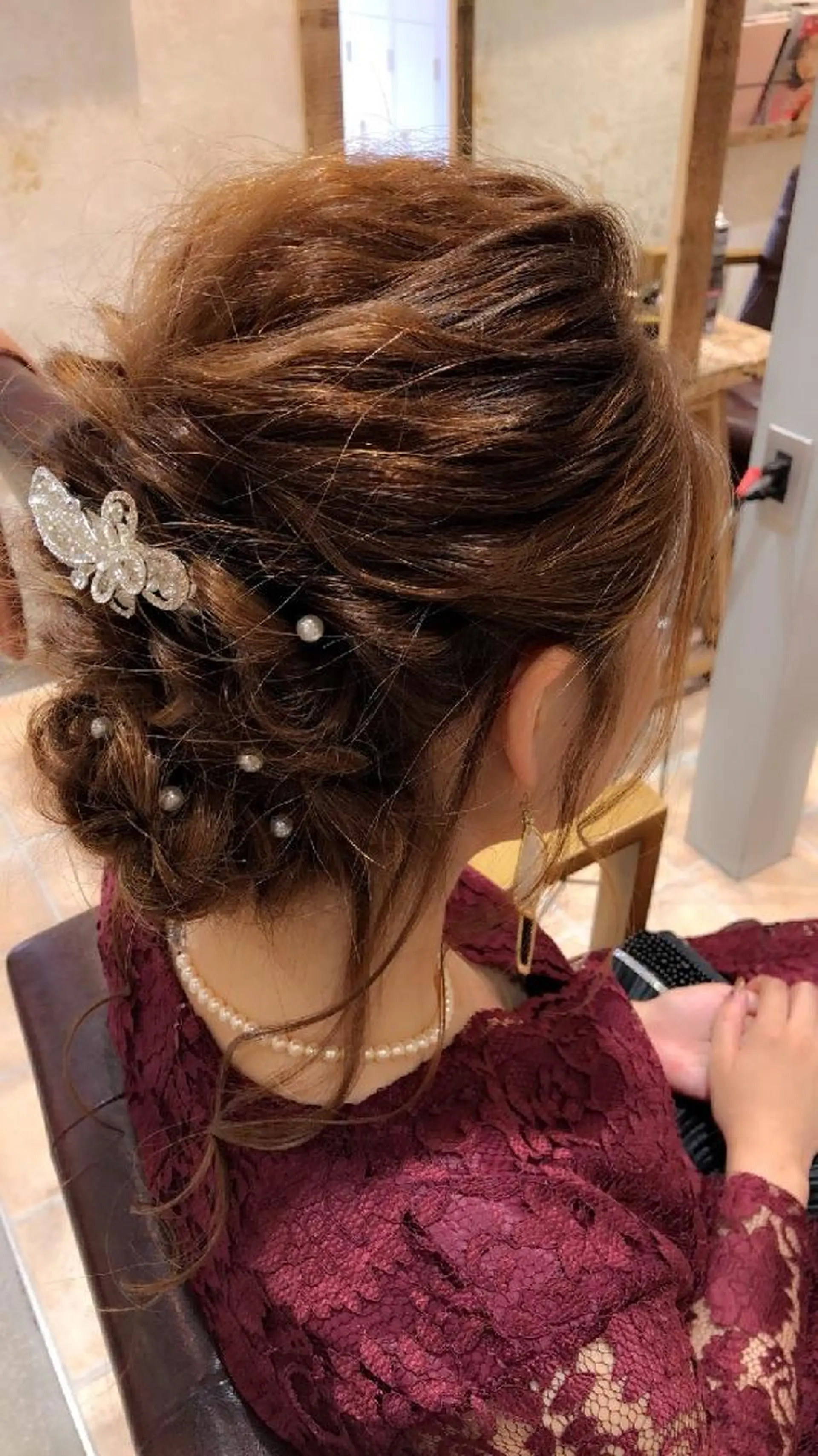 セミロング ヘアアレンジ 結婚式・ブライダル Hair's RooMのヘアスタイル