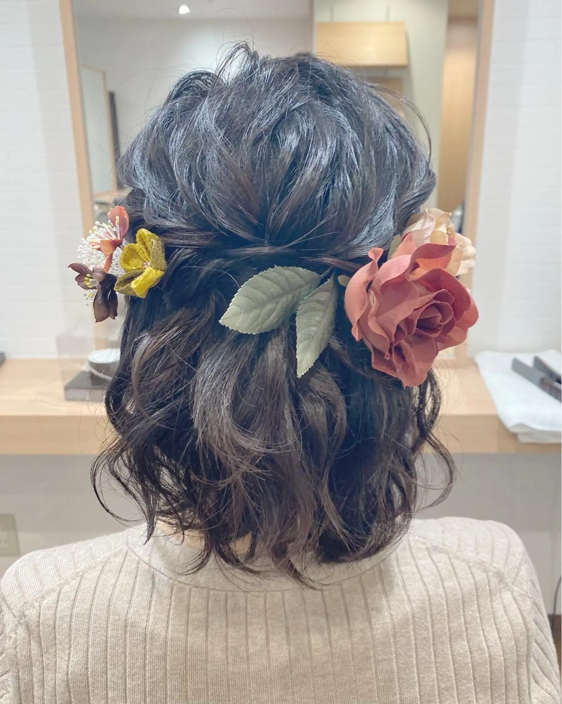ヘアアレンジ ハーフアップ 卒業式のヘアスタイル ヘアセット GRANLUSSO 〜グランルッソ駅前店所属・木口 嘉美のヘアスタイル