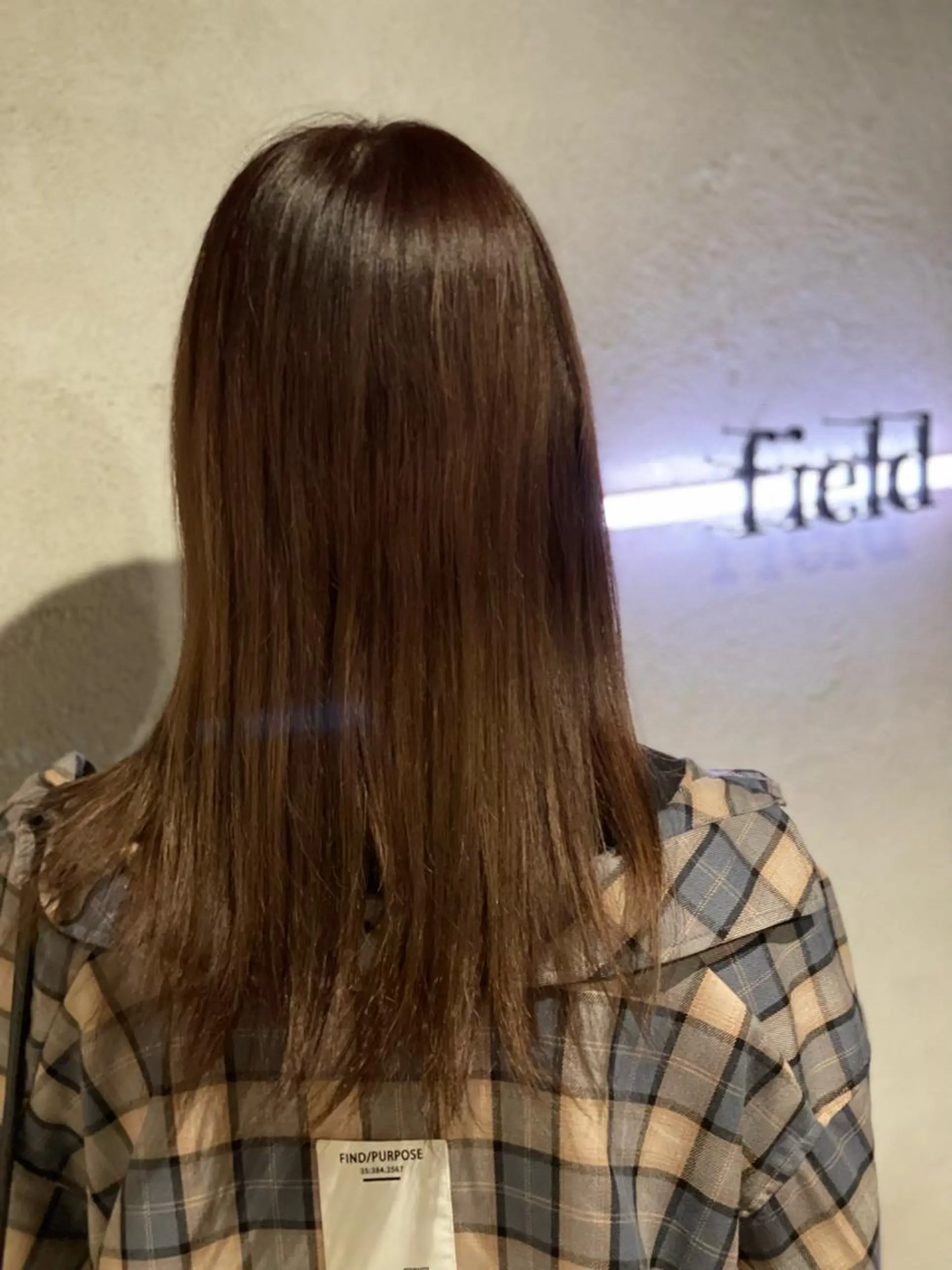 セミロング カラー 髪質改善　field チカモリ　ヒカルのヘアスタイル