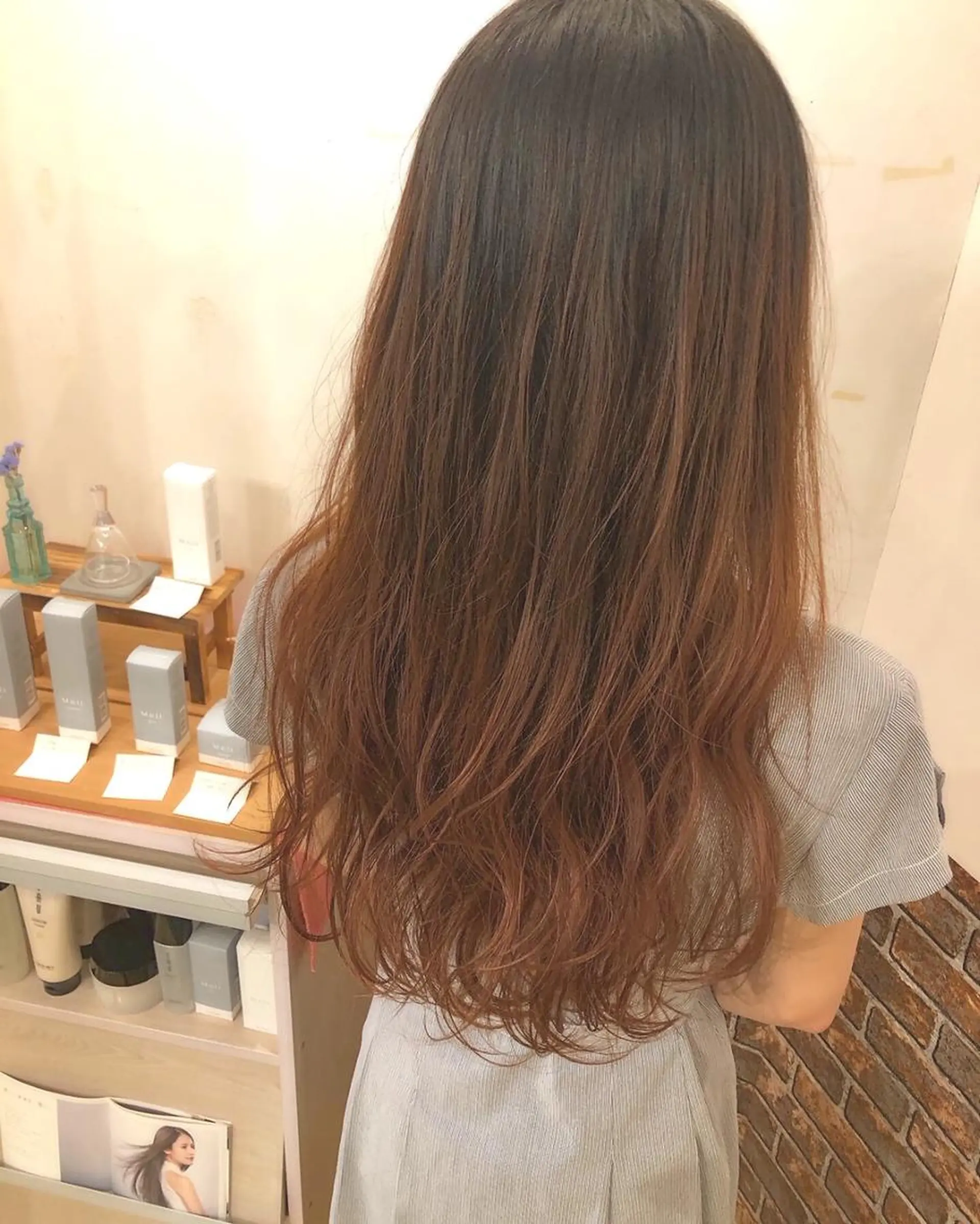 ミディアム カラー カット ヘアカラー トリートメント 東中野🥇美容室 FLOW東中野店のヘアスタイル