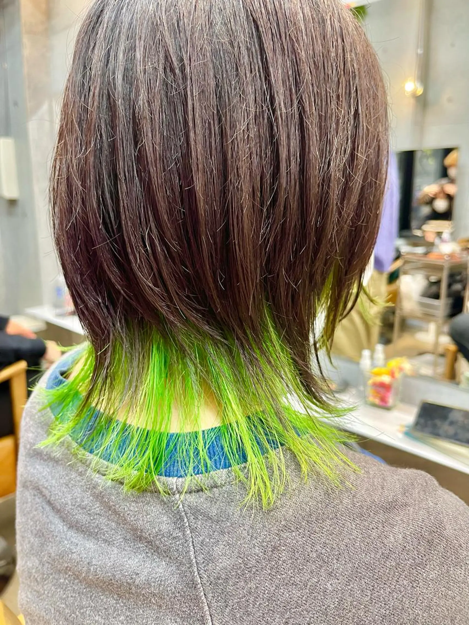 ミディアム カラー カット ヘアカラー 🍊🍊COコ かぢあおい🍊🍊のヘアスタイル