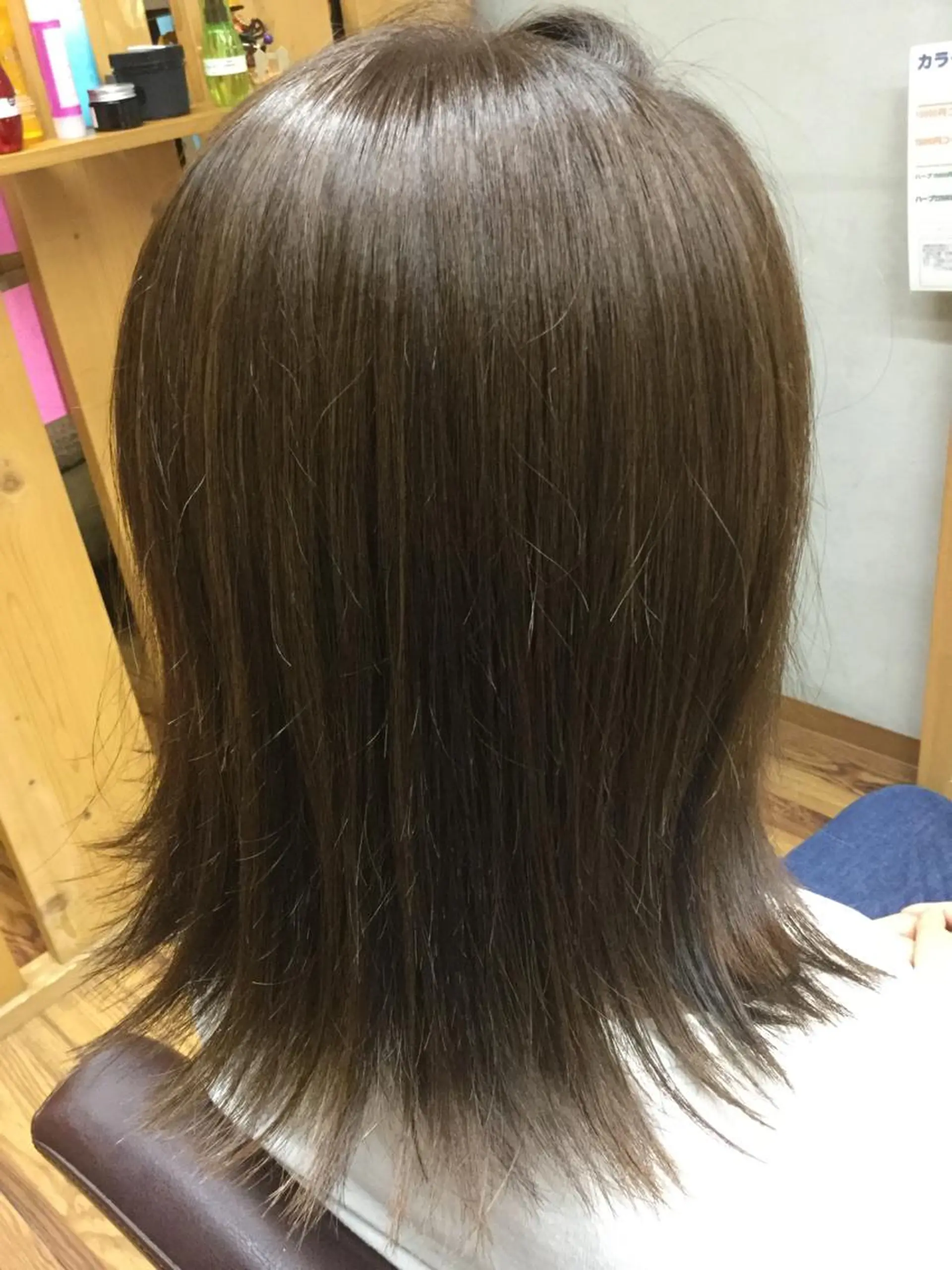 ミディアム カラー イルミナカラー カット 縮毛矯正 トリートメント 後藤 健史のヘアスタイル
