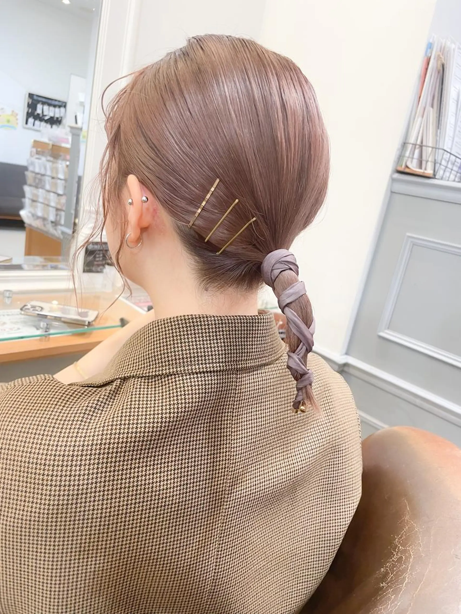 ミディアム カラー ボブ ✨カラー支持No.1 🧸ワキ カナコ🧸のヘアスタイル