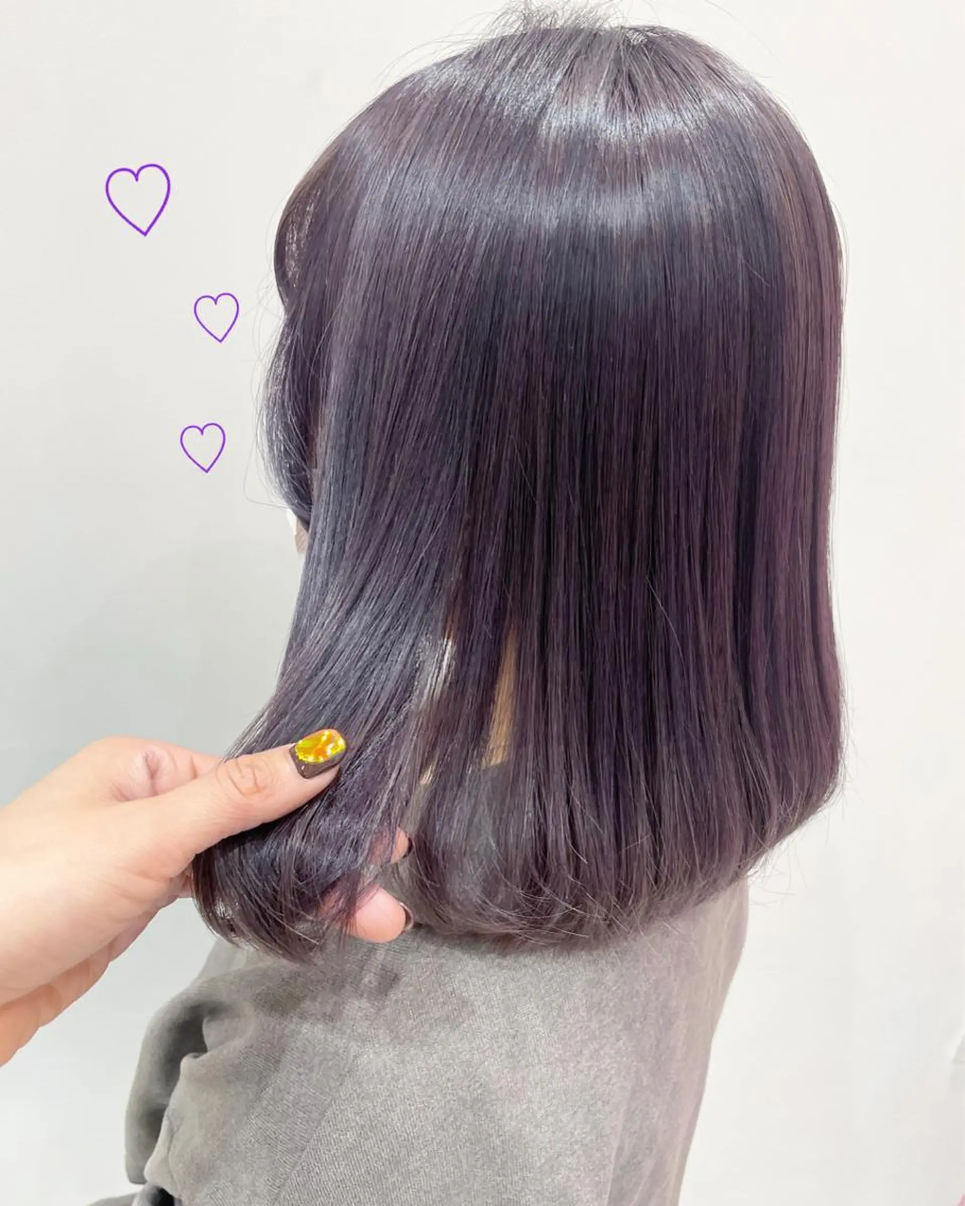 ショート カラー ラベンダーカラー ラベンダーグレー ボブ EMANON新宿東口所属・新宿駅近♡ ♡個室♡三都季🌜のヘアスタイル