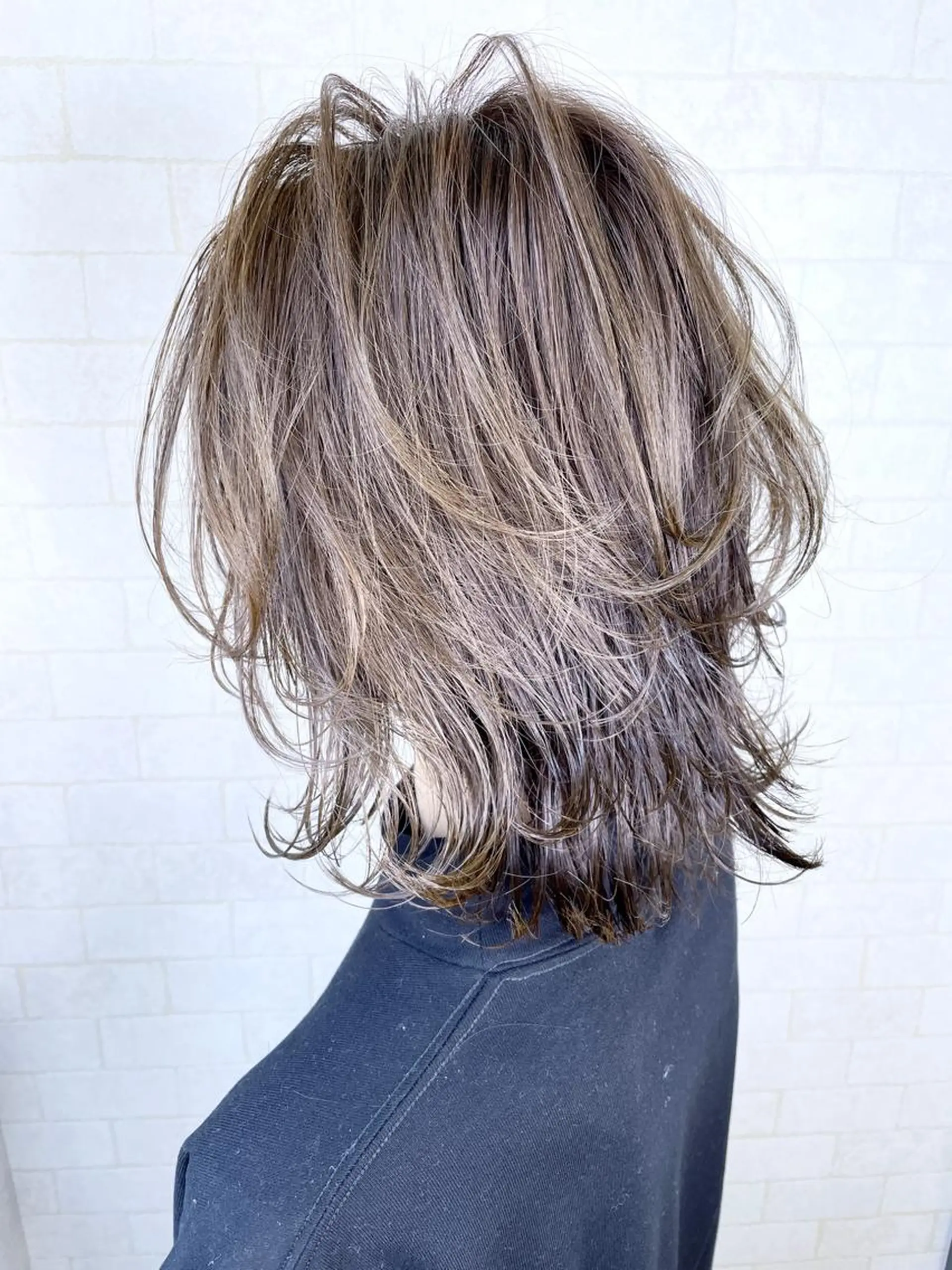 ミディアム カラー 神野 雅樹のヘアスタイル