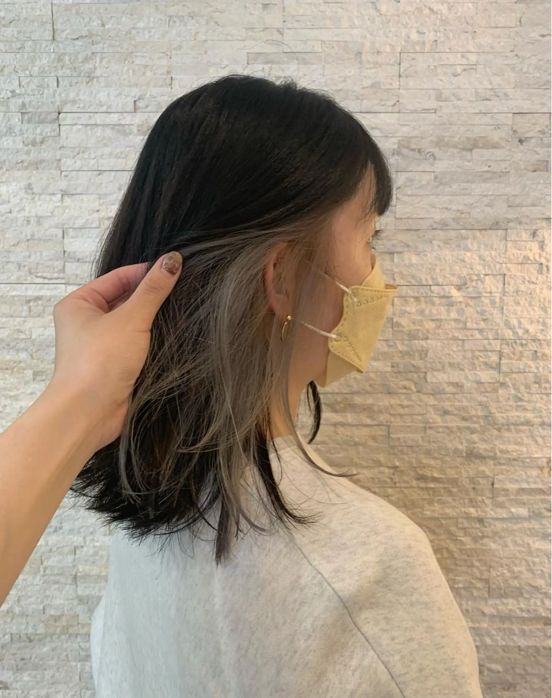 カラー ブリーチ グレージュ ヘアカラー トリートメント ヘアセット SUNS by TRUNK所属・✄折橋 彩花🐶🍑のヘアスタイル