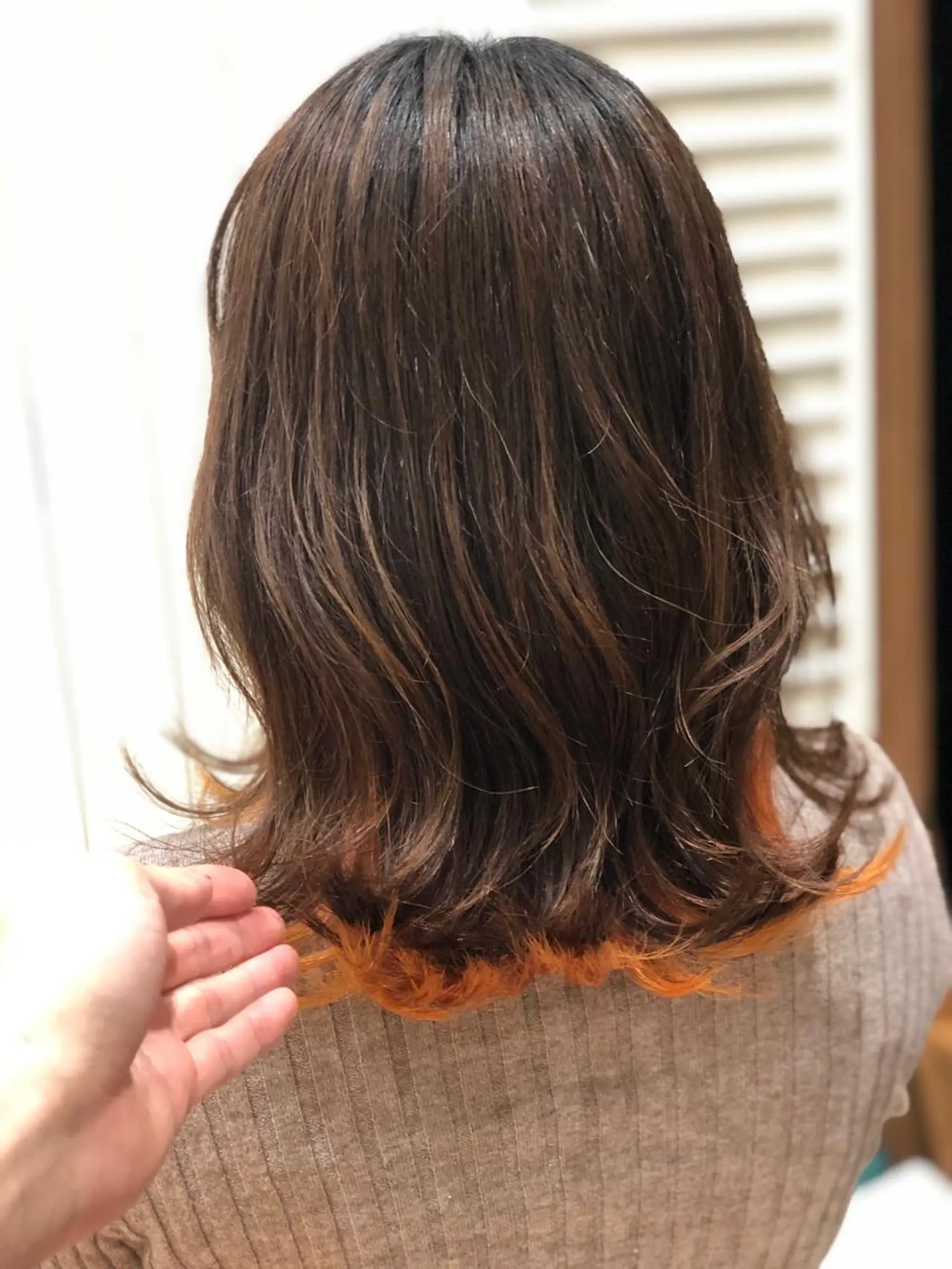 ロング カラー オレンジ Snaly カラー特化ページのヘアスタイル
