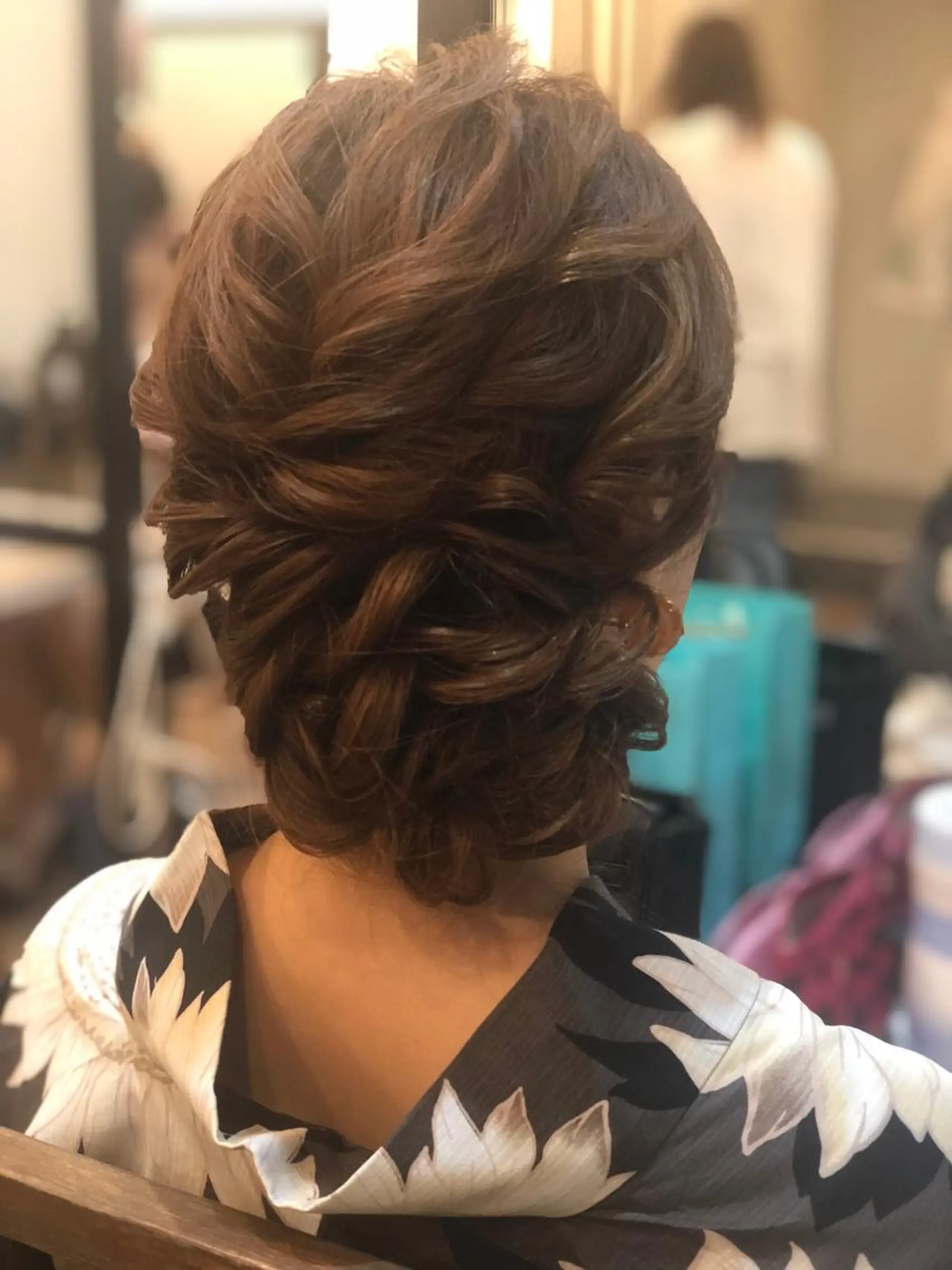 ロング ヘアアレンジ 着物ヘア 結婚式・ブライダル CASA 祇園四条のヘアスタイル
