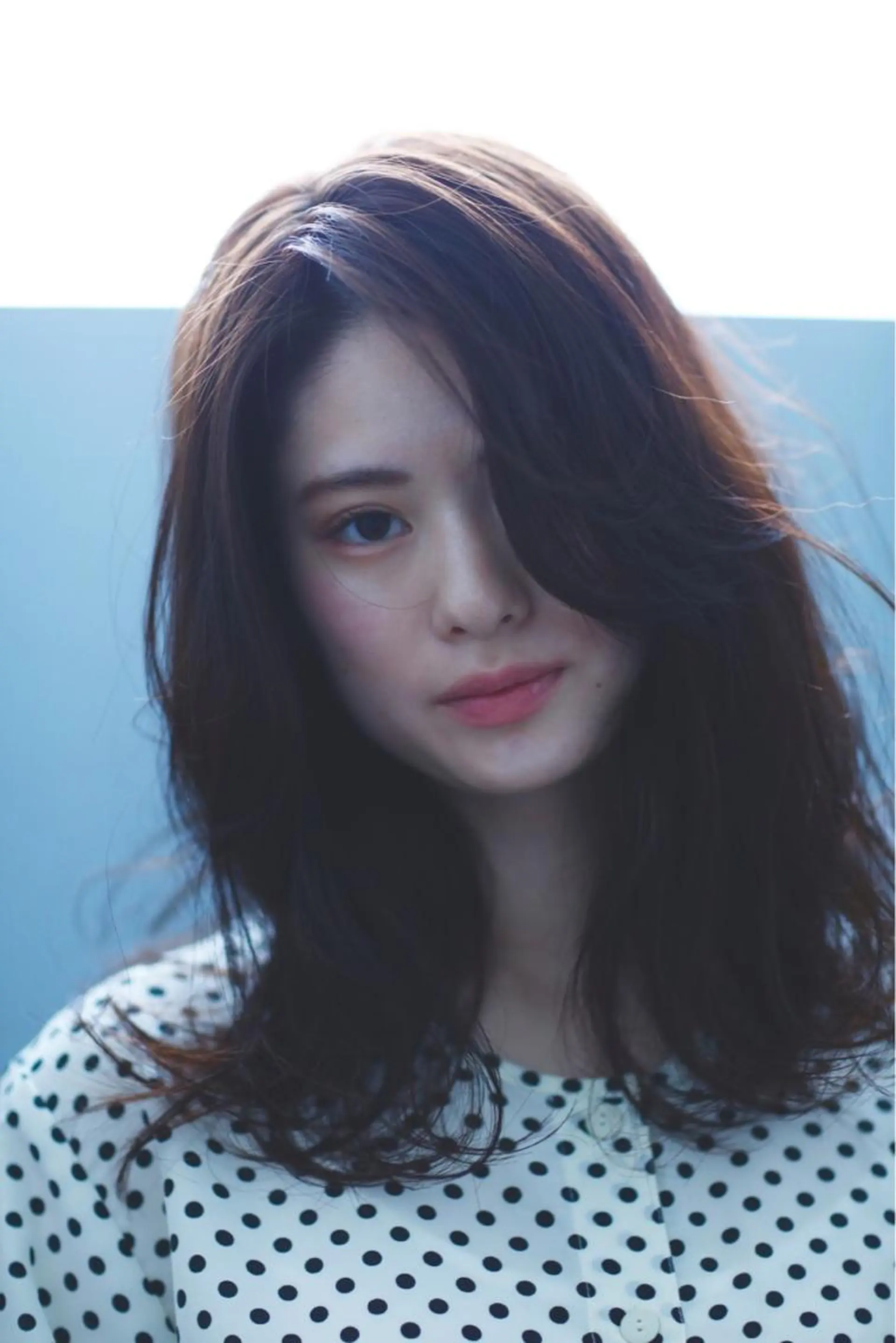 ミディアム セミロング カラー パーマ conne& ririのヘアスタイル