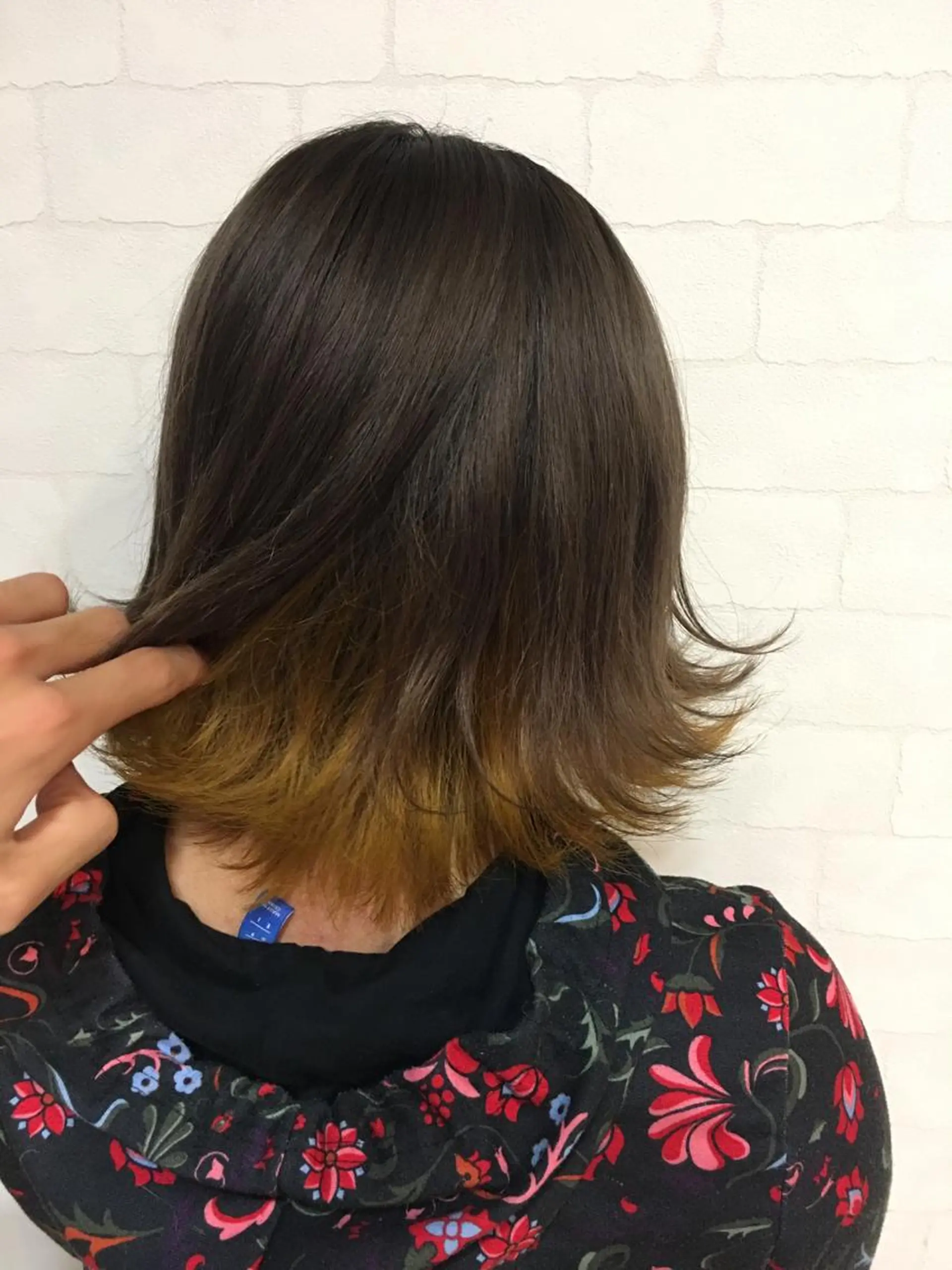 ミディアム イエローカラー Agu  hair rupia 金沢店所属・金沢美容室/ 艶髪/夜営業/JINのヘアスタイル