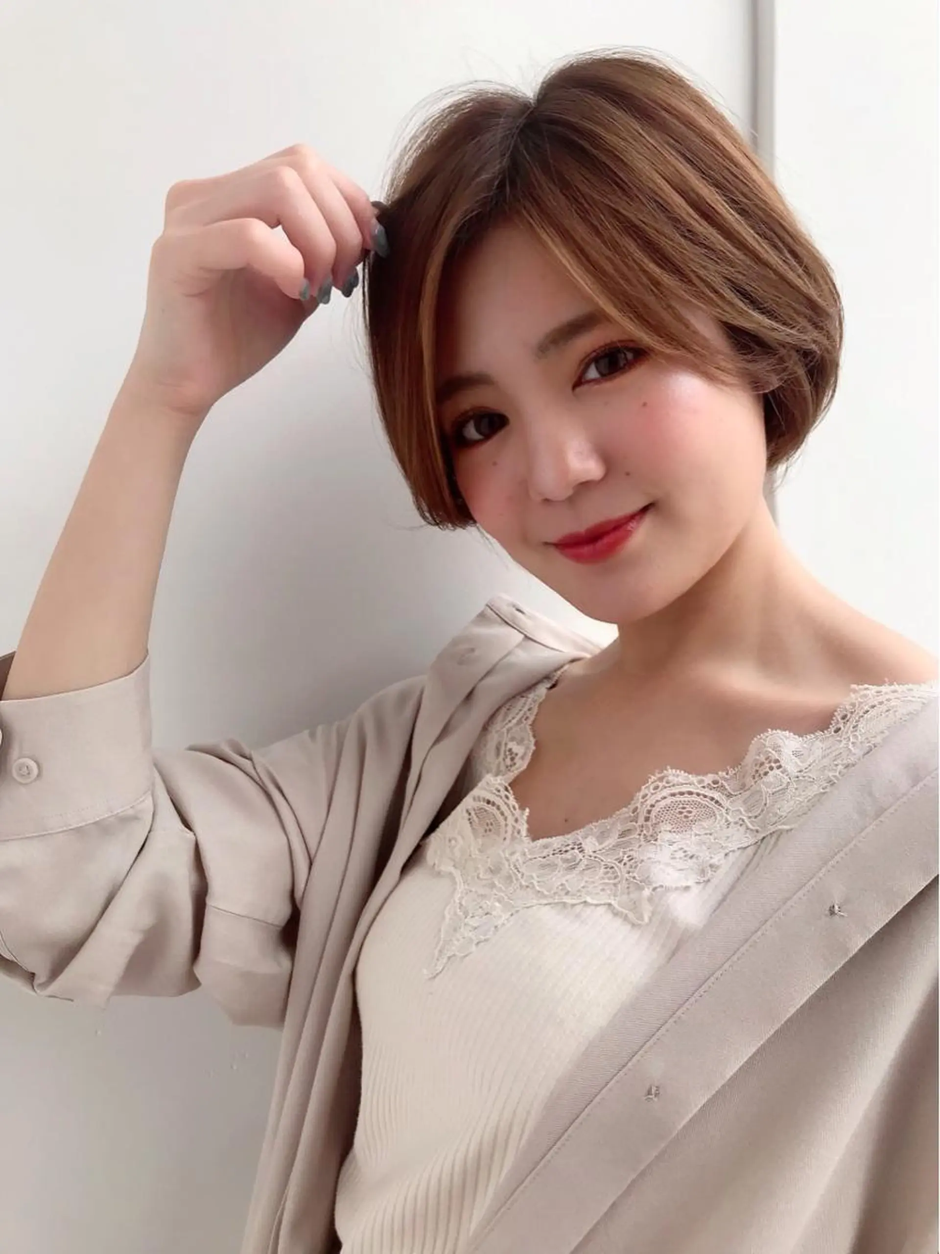 ショート カット ヘアカラー パーマ トリートメント イメチェンカット✂️ 錦糸町佐藤店長のヘアスタイル