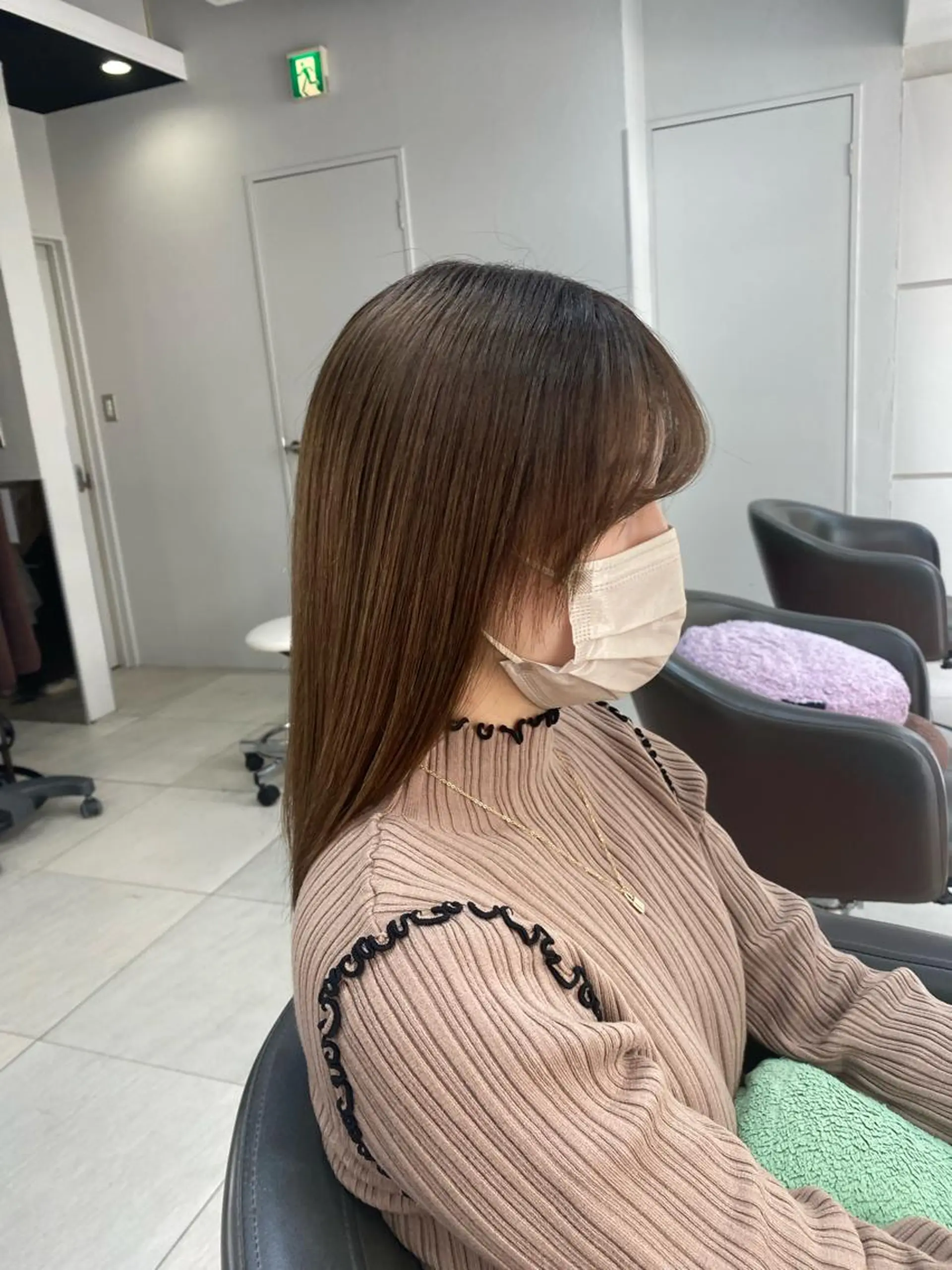 セミロング パーマ 縮毛矯正 mako︴ Euphoriaのヘアスタイル