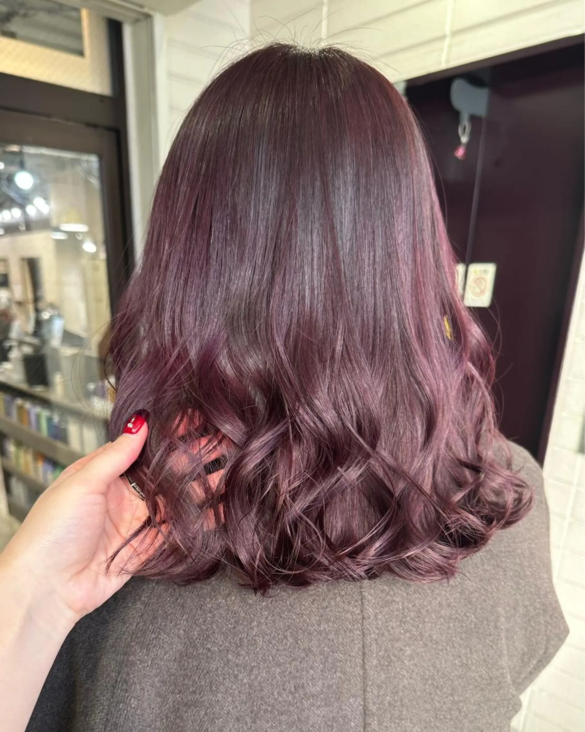 ミディアム カラー 遠藤沙也加 韓国ヘア/町田のヘアスタイル