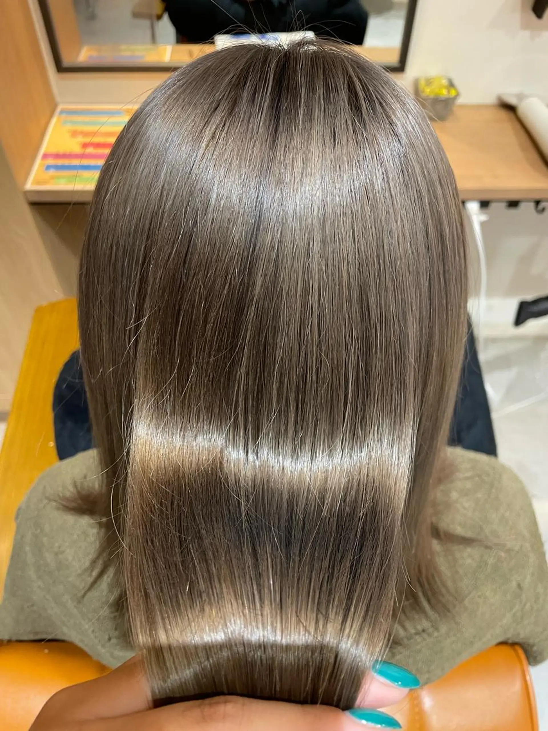 ミディアム ヘアカラー 中田 サヤカのヘアスタイル