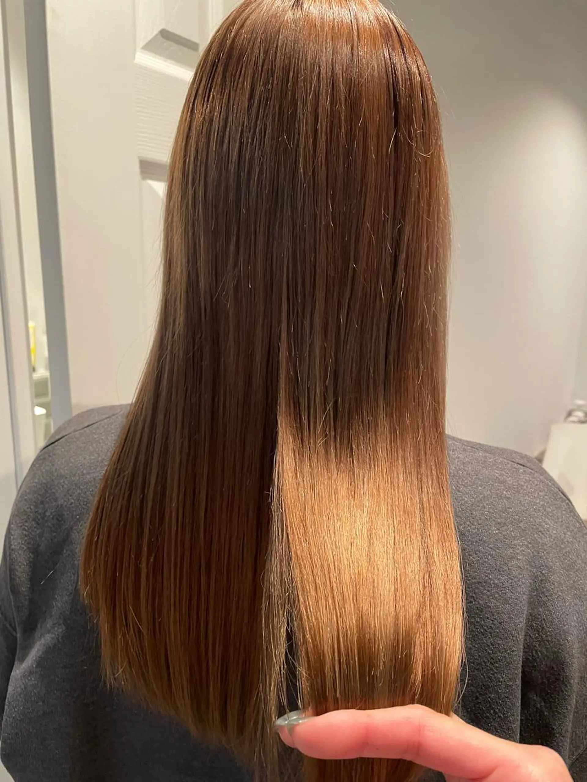 ロング カラー ベージュカラー ブリーチ ブリーチなしカラー 縮毛矯正 カット ヘアカラー 縮毛矯正 トリートメント 中目黒🌼 🌼ハナのヘアスタイル